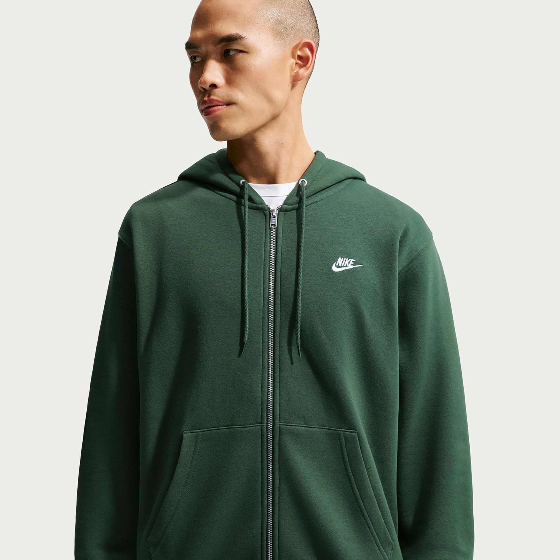 Nike Club Bb Full-Zip Bluza dresowa Mężczyźni - ciemnozielony