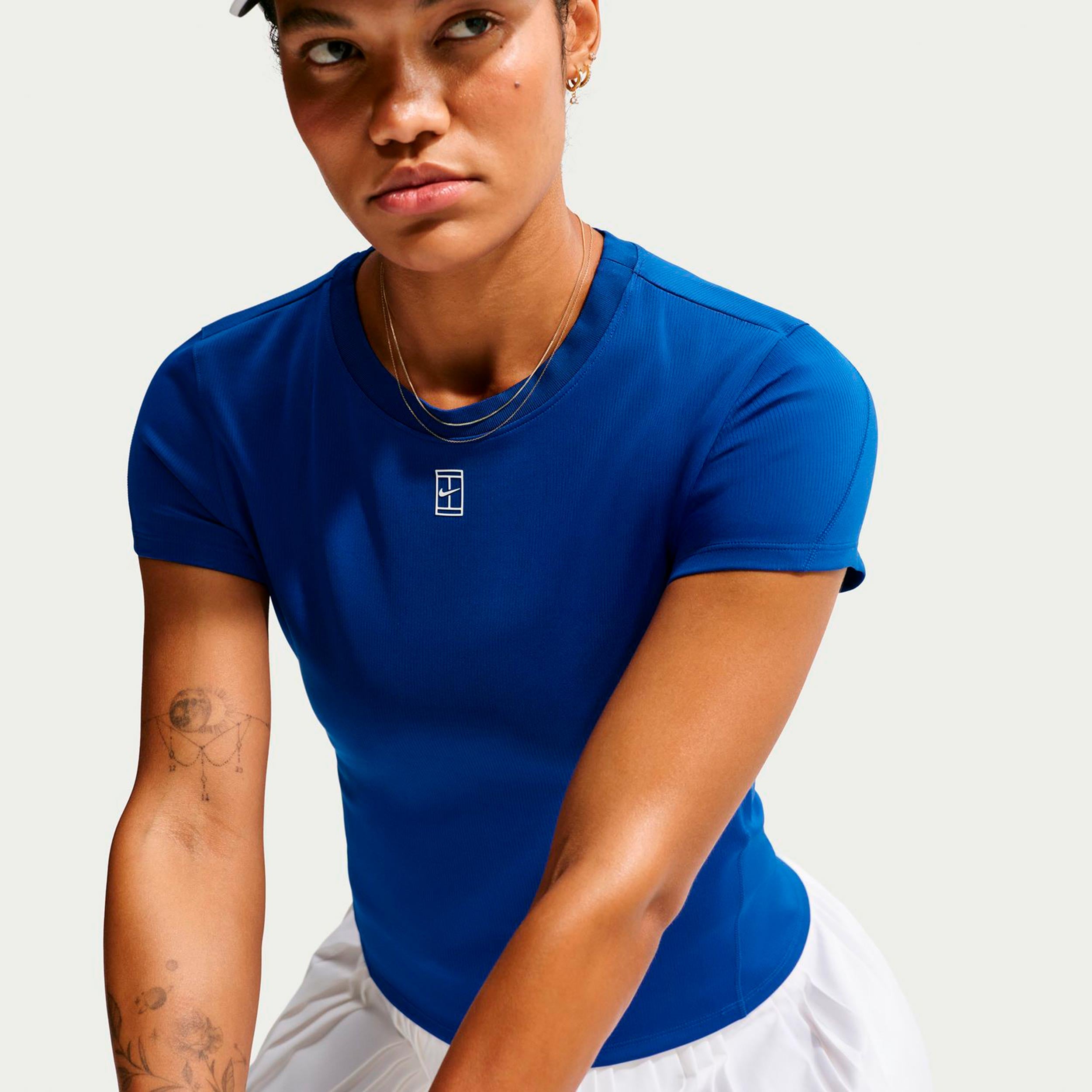Nike Court Dri-FIT Advantage Koszulka Kobiety - niebieski