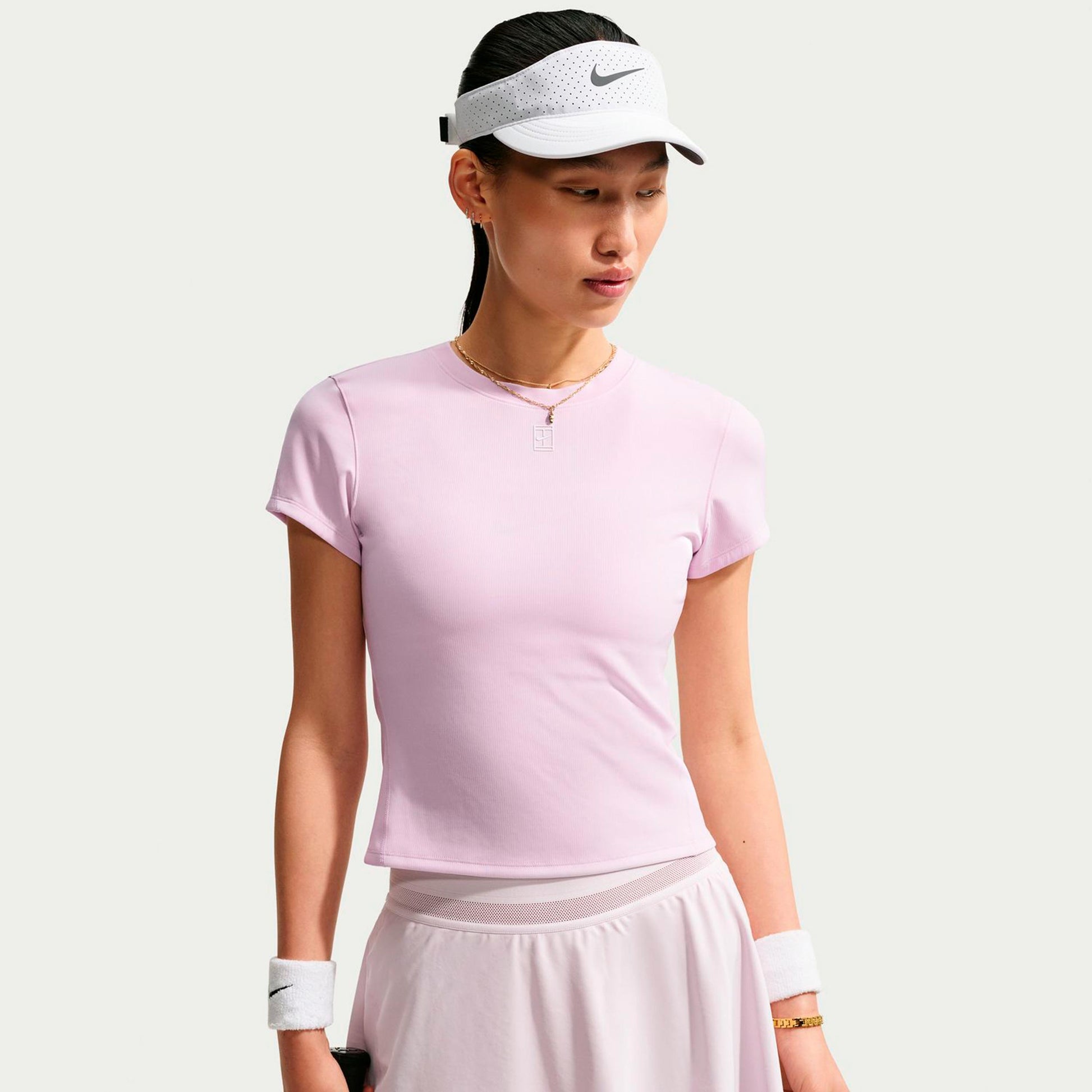 Nike Court Dri-FIT Advantage Koszulka Kobiety - pastelowy różowy