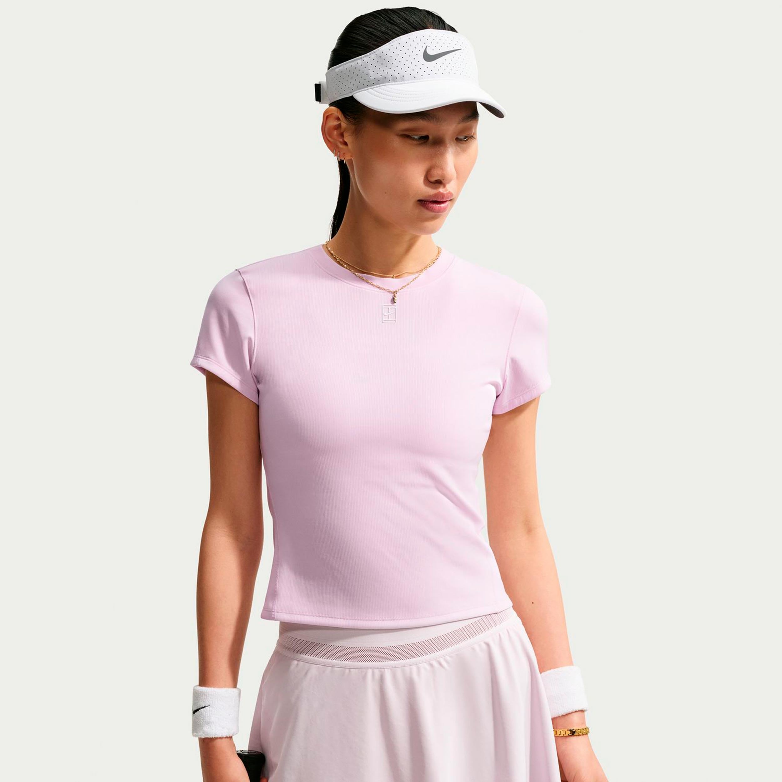 Nike Court Dri-FIT Advantage Koszulka Kobiety - pastelowy różowy