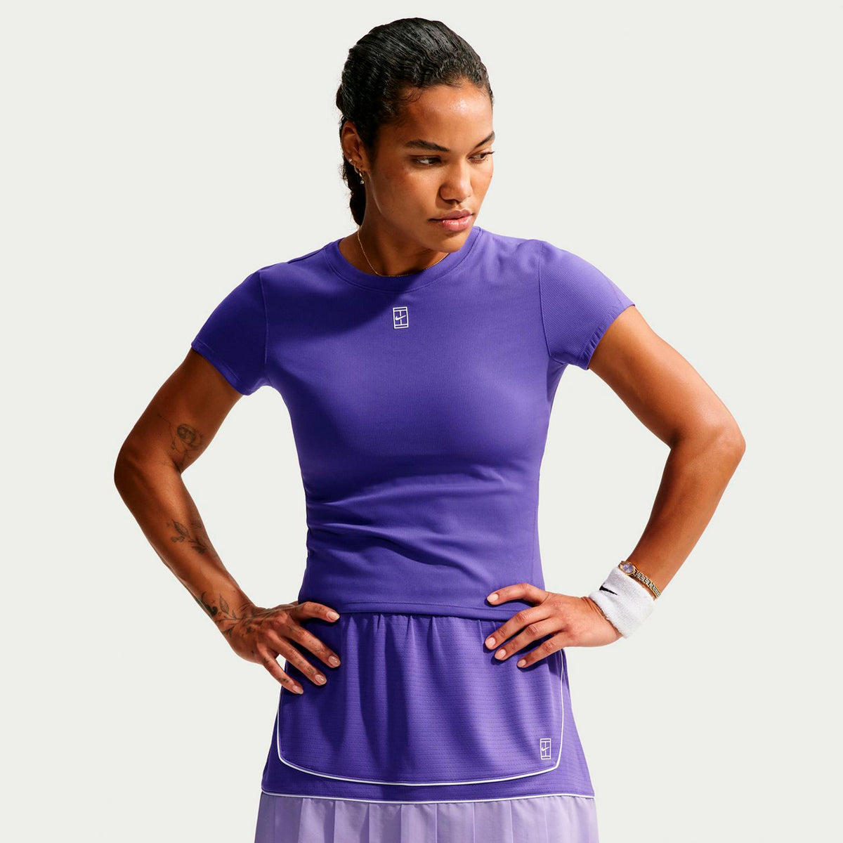 Nike Court Dri-FIT Advantage Koszulka Kobiety - liliowy
