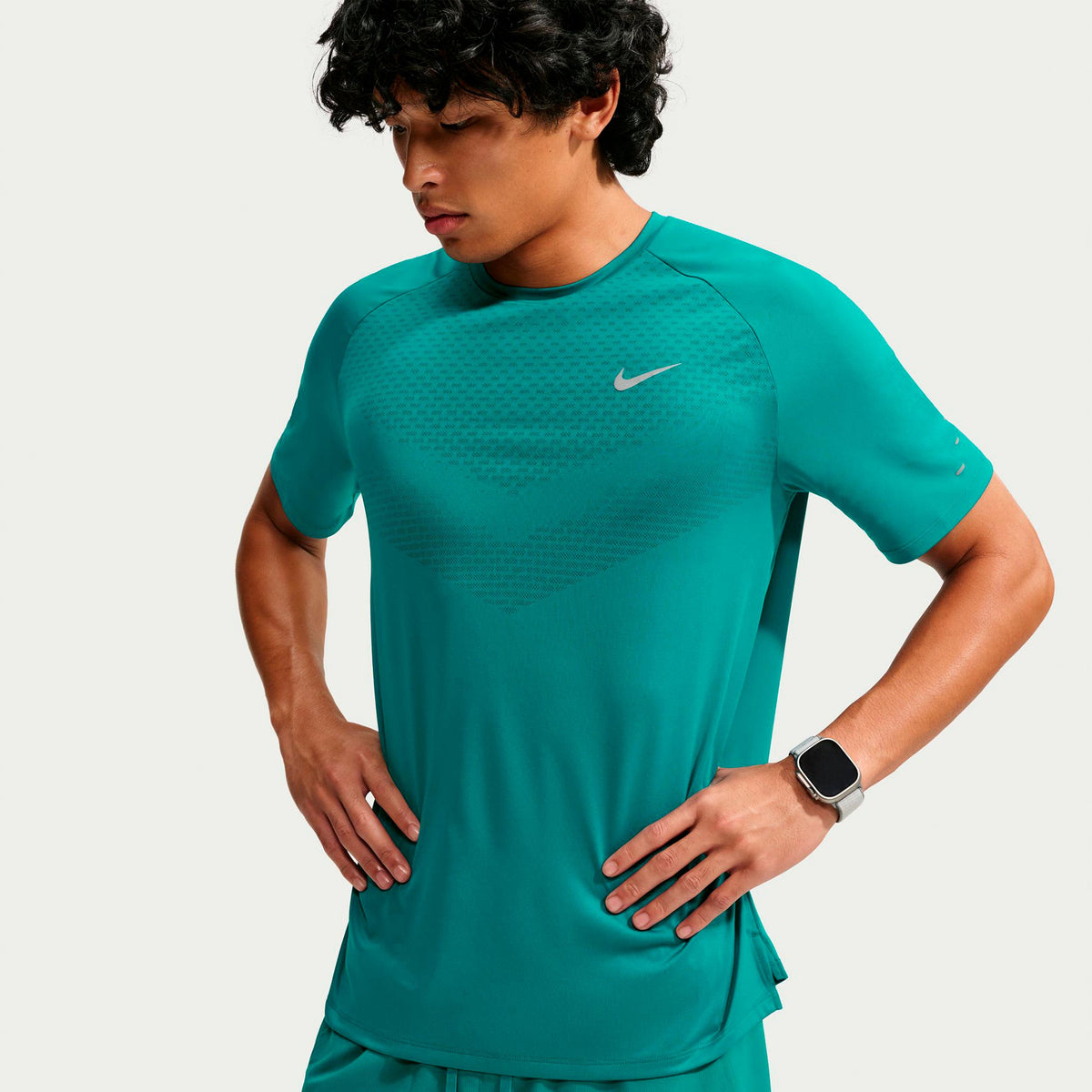 Nike Stride  Koszulka do biegania Mężczyźni - petrolowy, srebrny