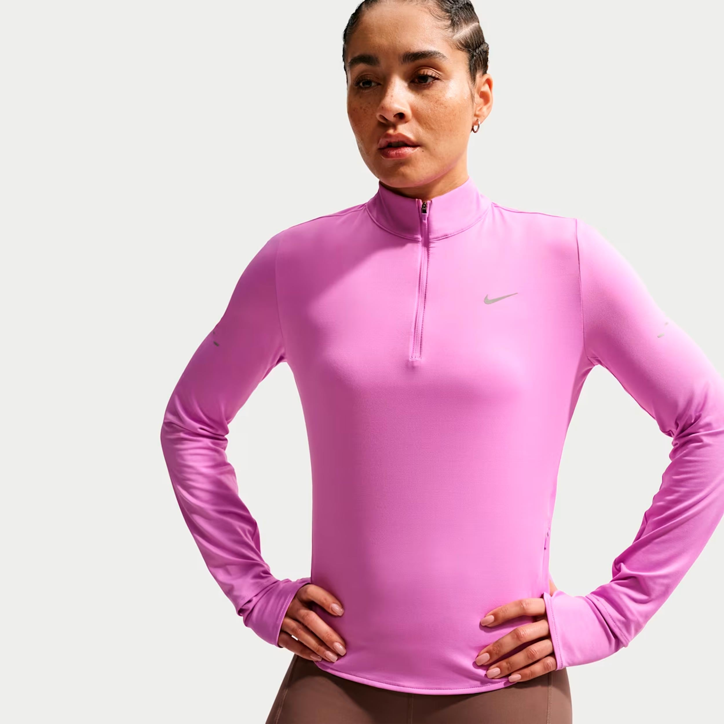 Nike Swift Koszulka do biegania Kobiety - różowy, srebrny