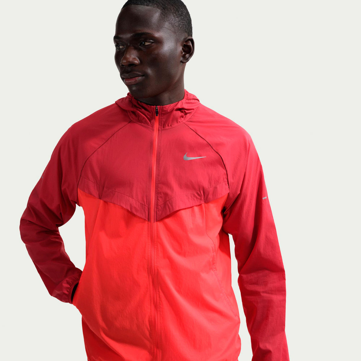 Nike Stride Kurtka do biegania Mężczyźni - czerwony, jasnoczerwony