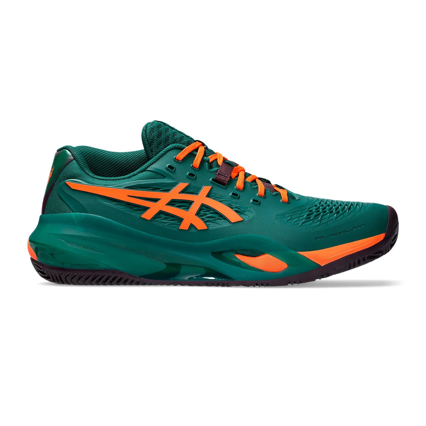 ASICS Gel-Resolution X But do padla Mężczyźni - ciemnozielony, neonowy pomarańczowy