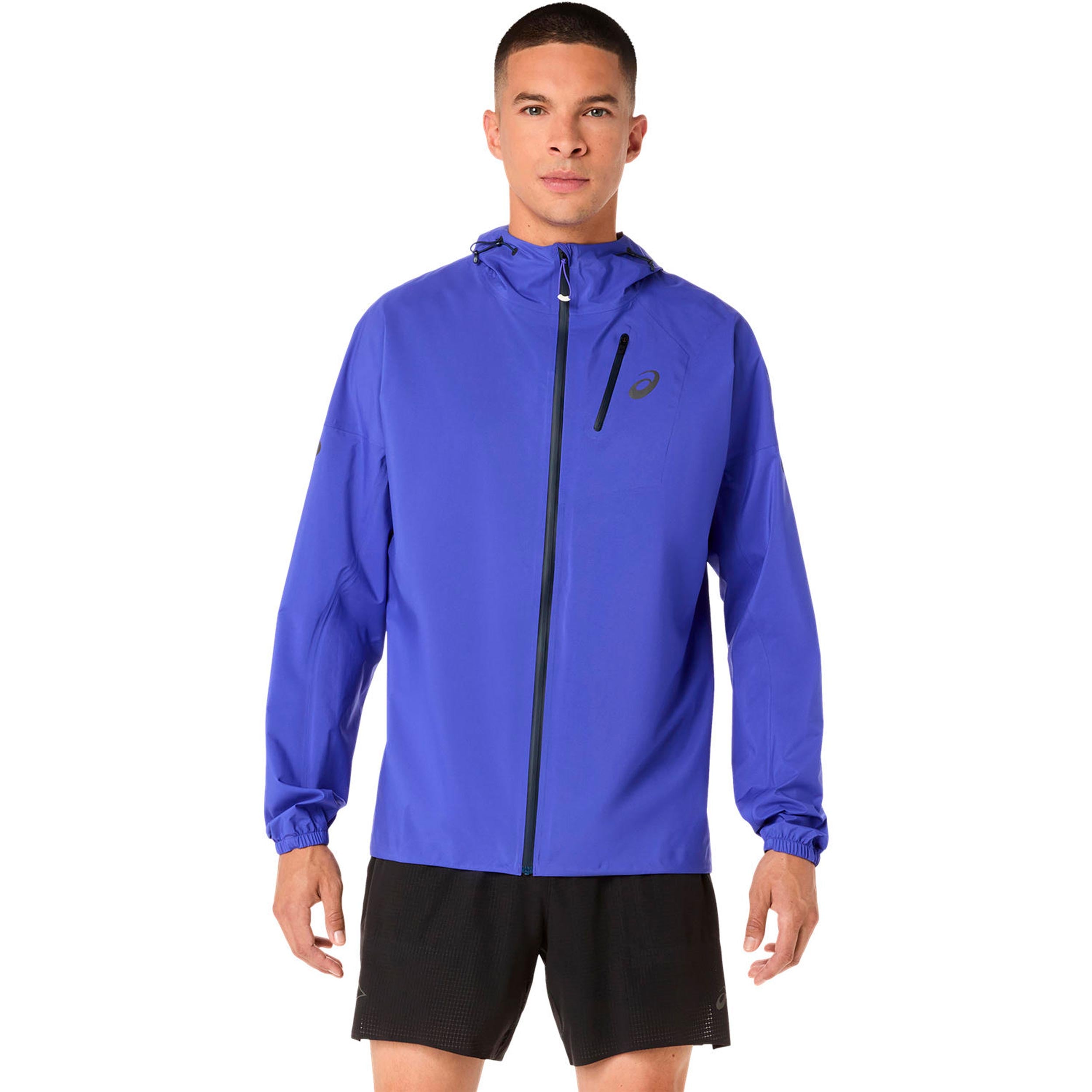 ASICS Fujitrail Elite Waterproof Kurtka do biegania Mężczyźni-niebieski, ciemnoniebieski