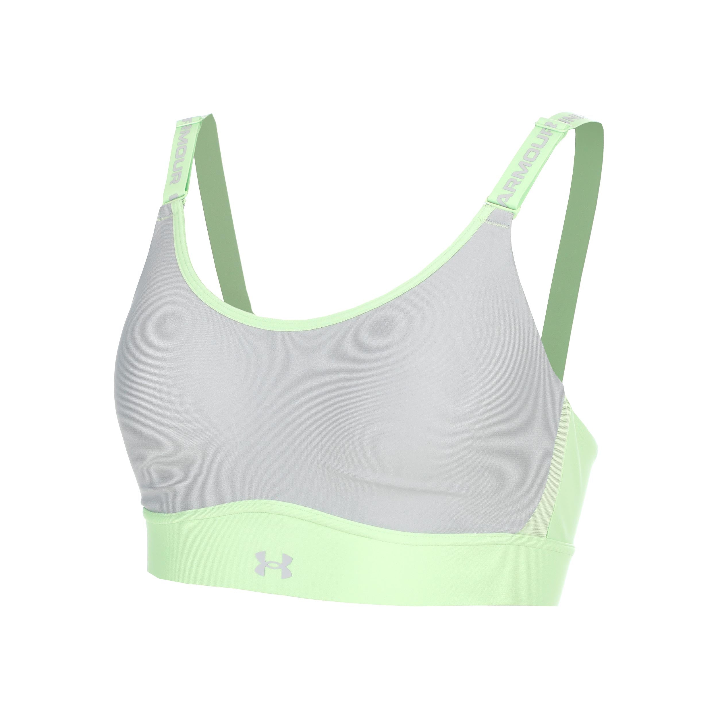 Under Armour Infinity Mid 2.0 Stanik sportowy Kobiety-zieleń, szary