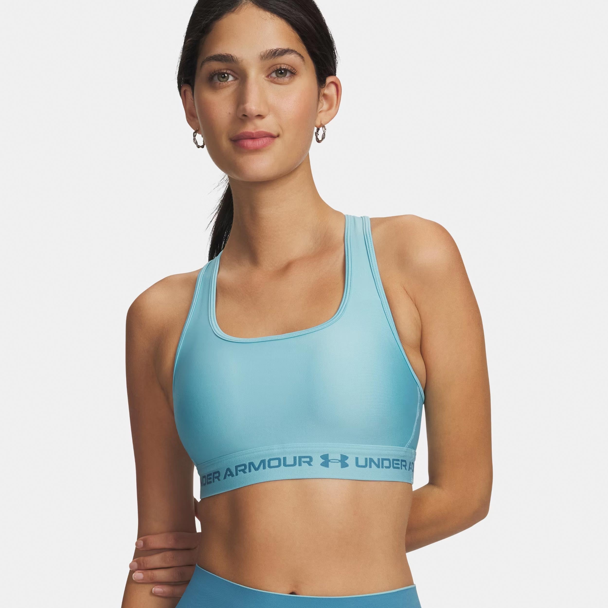 Under Armour Crossback Mid Stanik sportowy Kobiety-niebieski, niebieski
