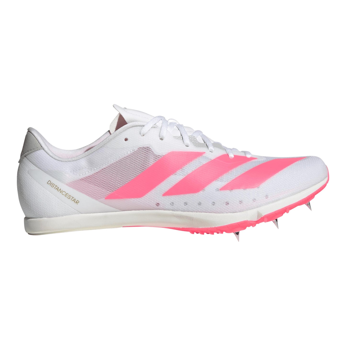 adidas Distancestar But z kolcami Unisex - biały, różowy