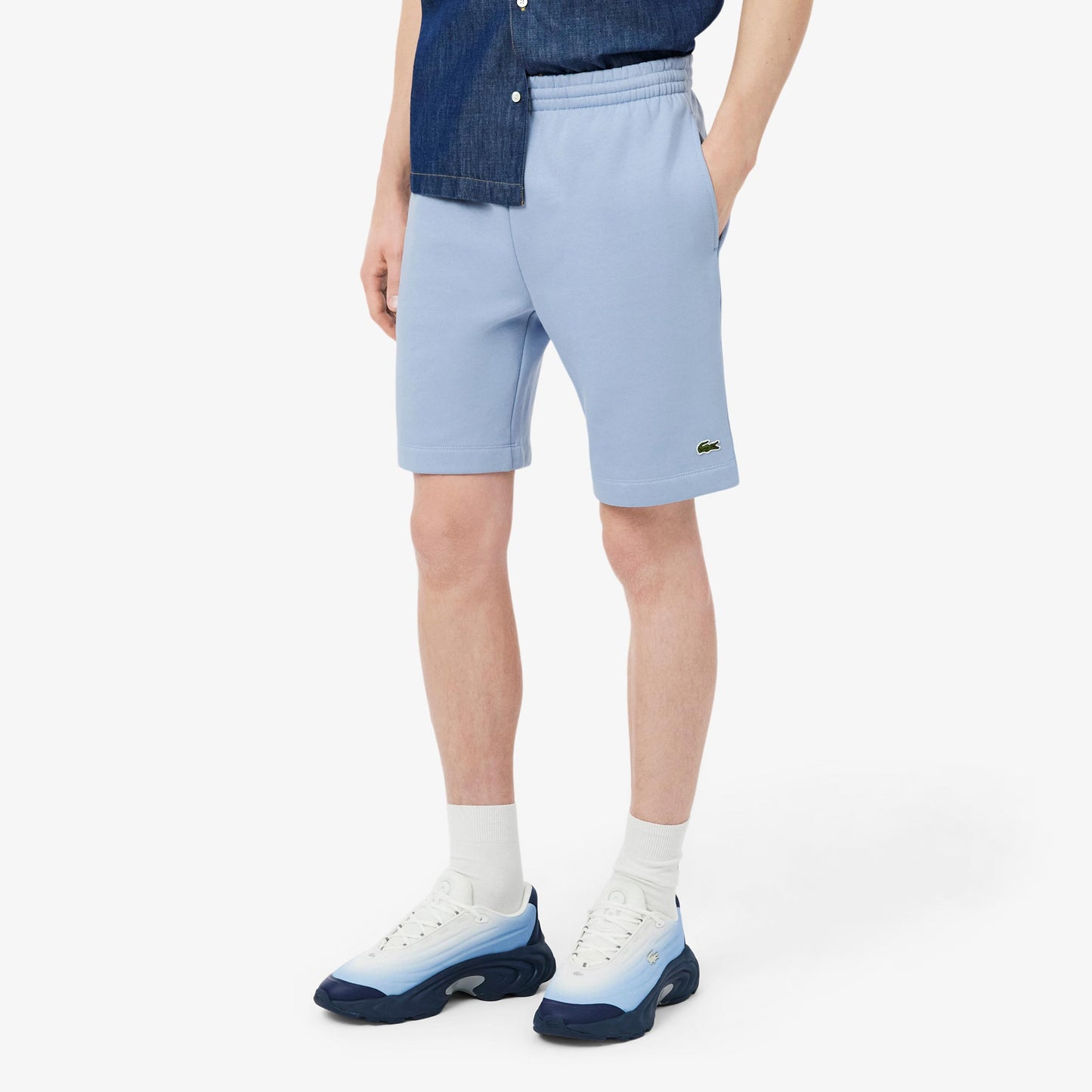 Lacoste Szorty Mężczyźni - jasnoniebieski, zieleń