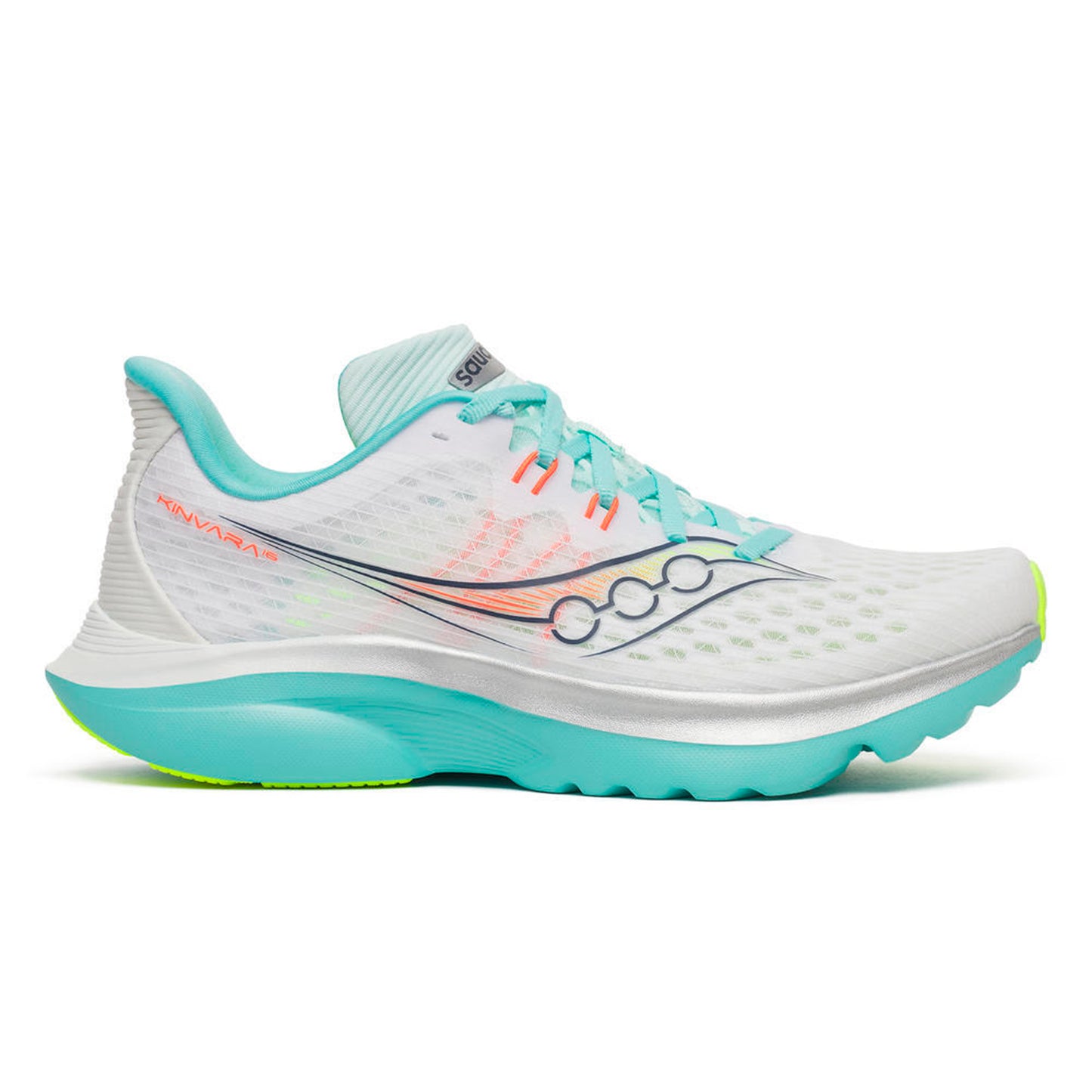 Saucony Kinvara 16 But neutralny Kobiety-biały, turkus