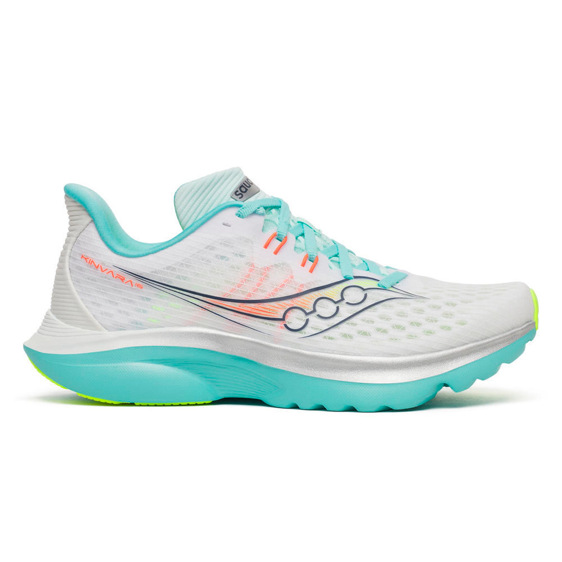 Saucony Kinvara 16 But neutralny Kobiety-biały, turkus