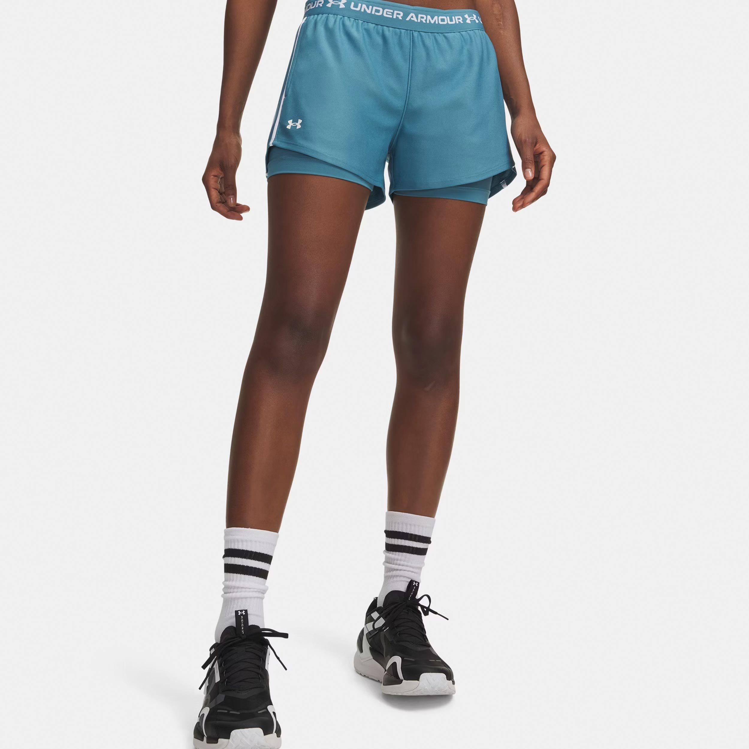 Under Armour Tech Play Up 2in1  Szorty Kobiety-niebieski