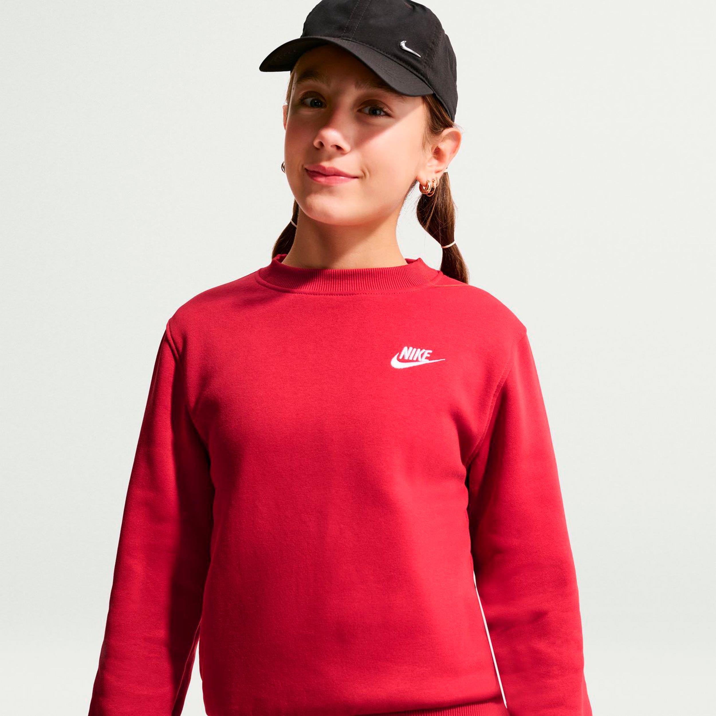 Nike Club Fleece Bluza Dzieci - czerwony