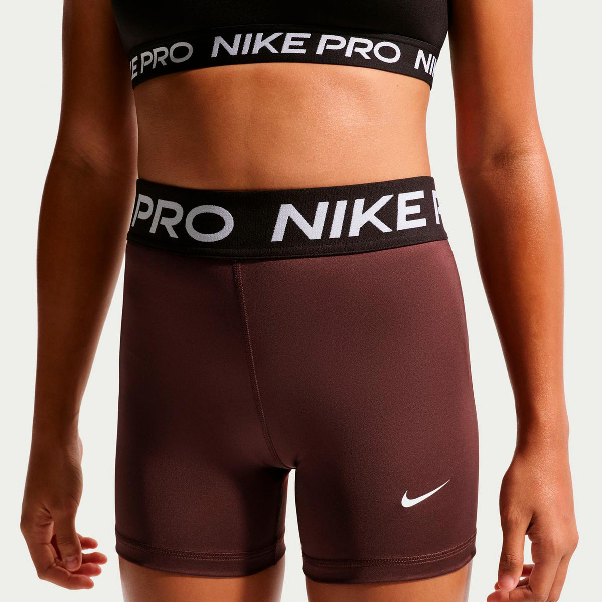 Nike Dri-Fit Big Kids 3in Spodenki na piłki Dziewczynki - brąz