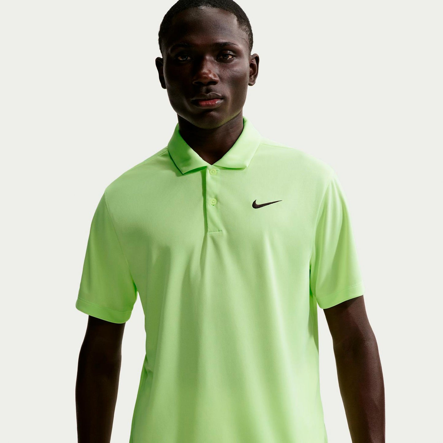 Nike Dri-Fit Victory Court Solid Polo Mężczyźni - limonka