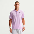 Dri-Fit Victory Court Solid Polo Mężczyźni - liliowy, czarny