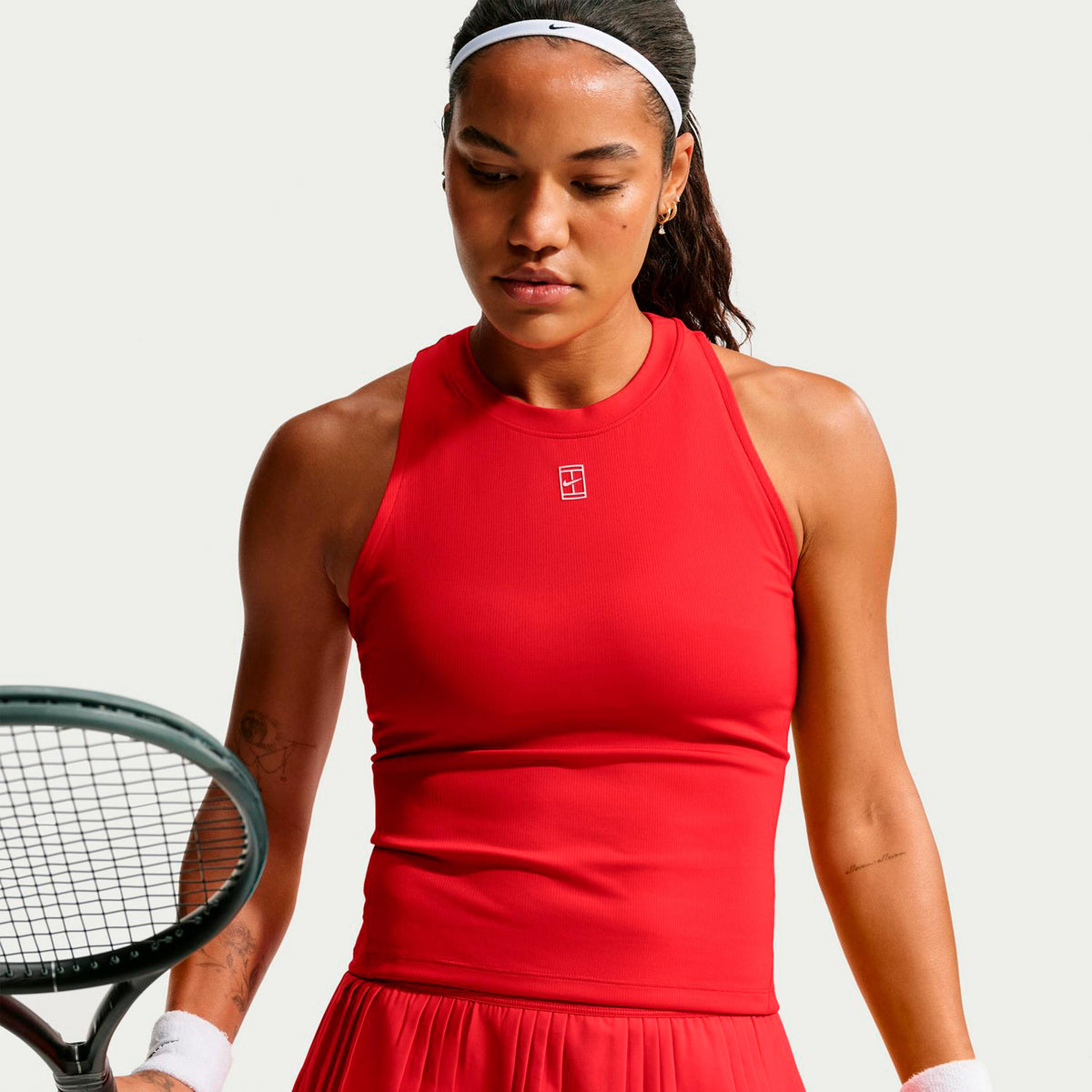 Nike Court Dri-FIT Advantage Tank top Kobiety - czerwony