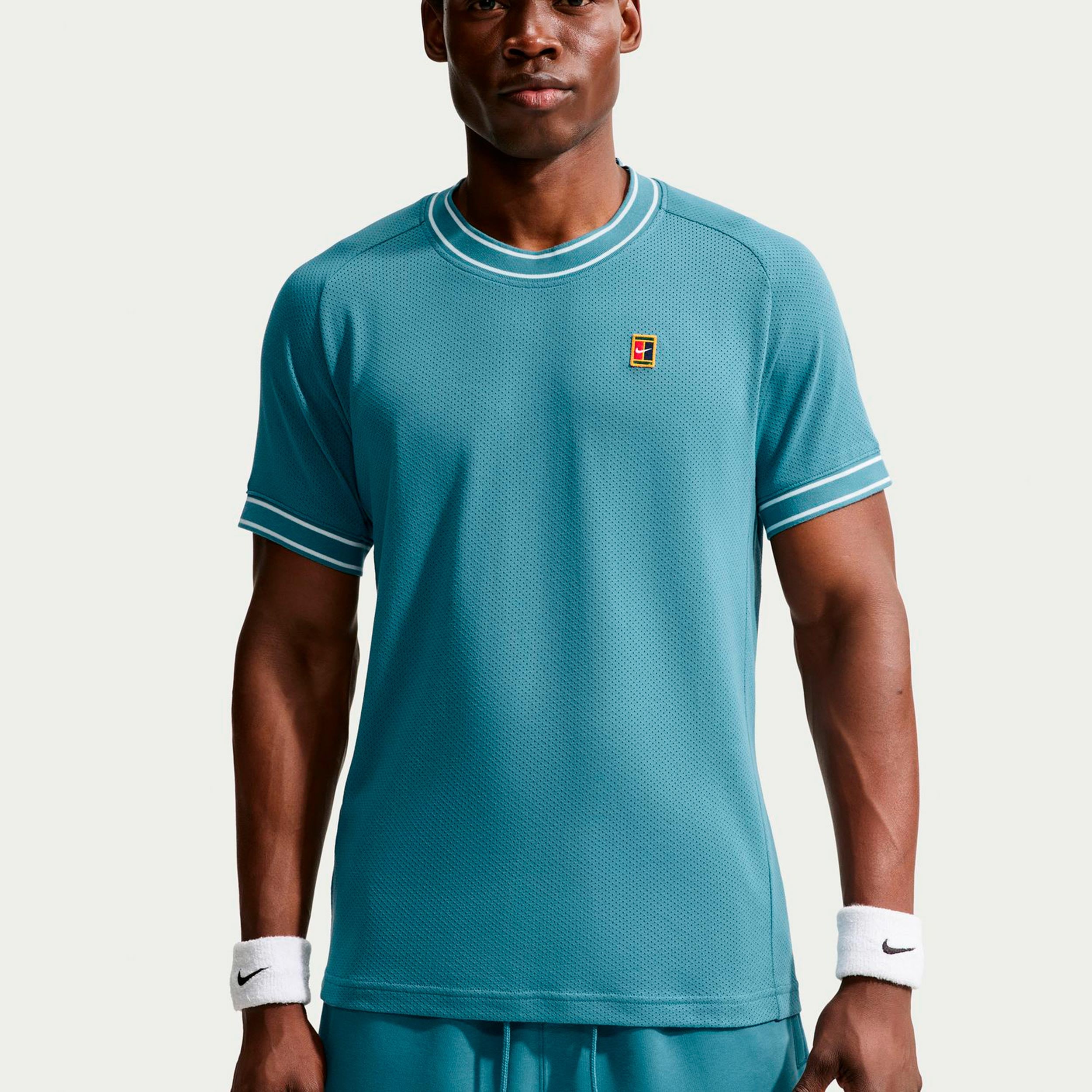 Nike Court Heritage Koszulka Mężczyźni - petrolowy