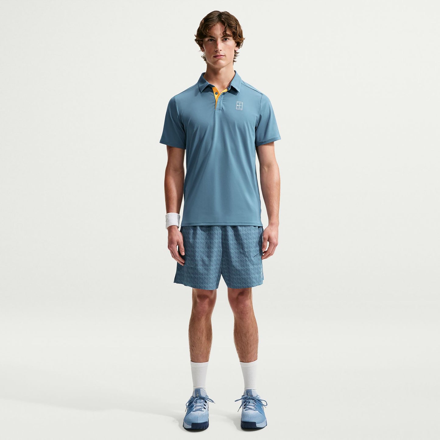 Nike Court Dri-FIT Advantage Polo Mężczyźni - petrolowy