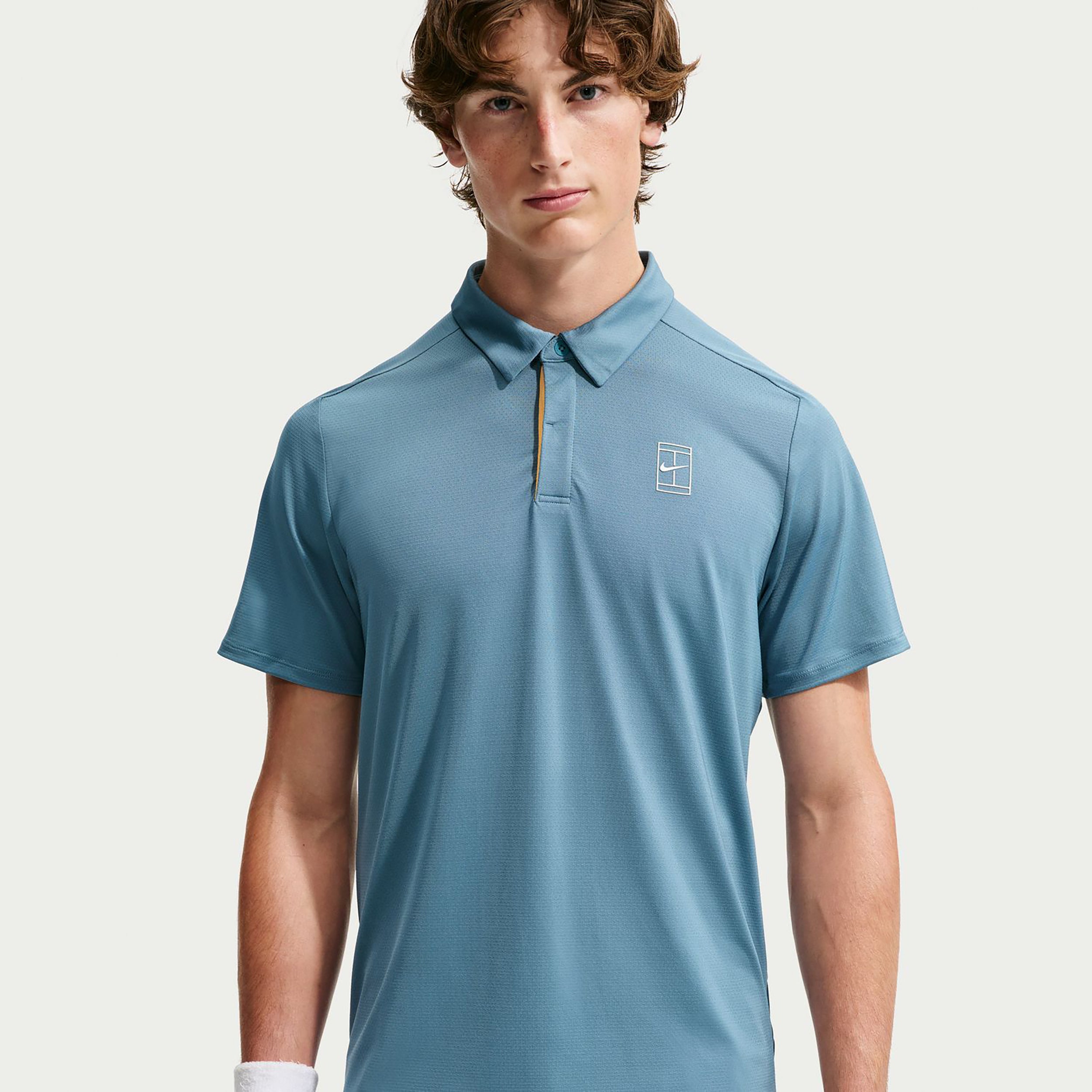 Nike Court Dri-FIT Advantage Polo Mężczyźni - petrolowy