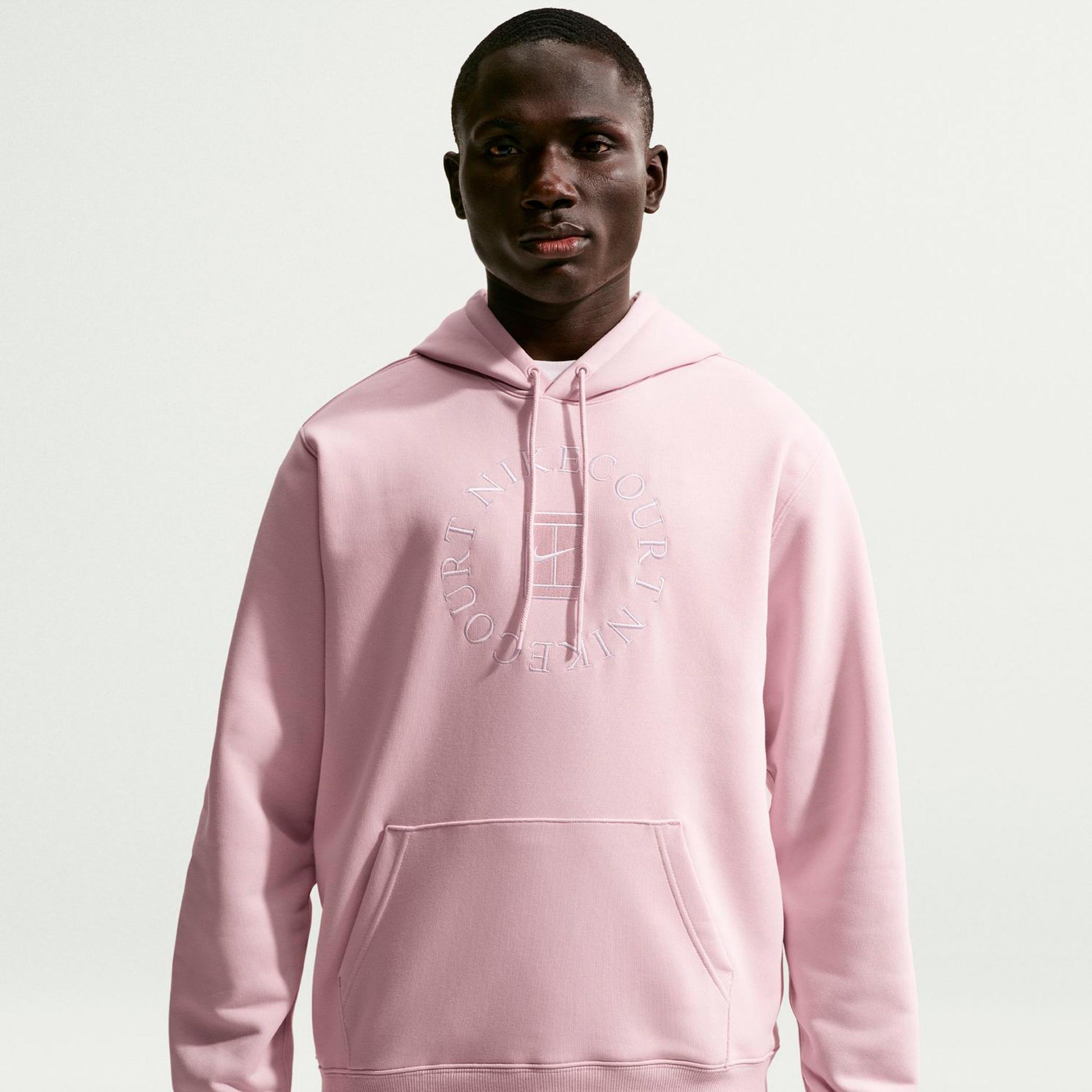 Nike Court Dri-Fit Heritage Bluza Mężczyźni - ciemnoróżowy, beż