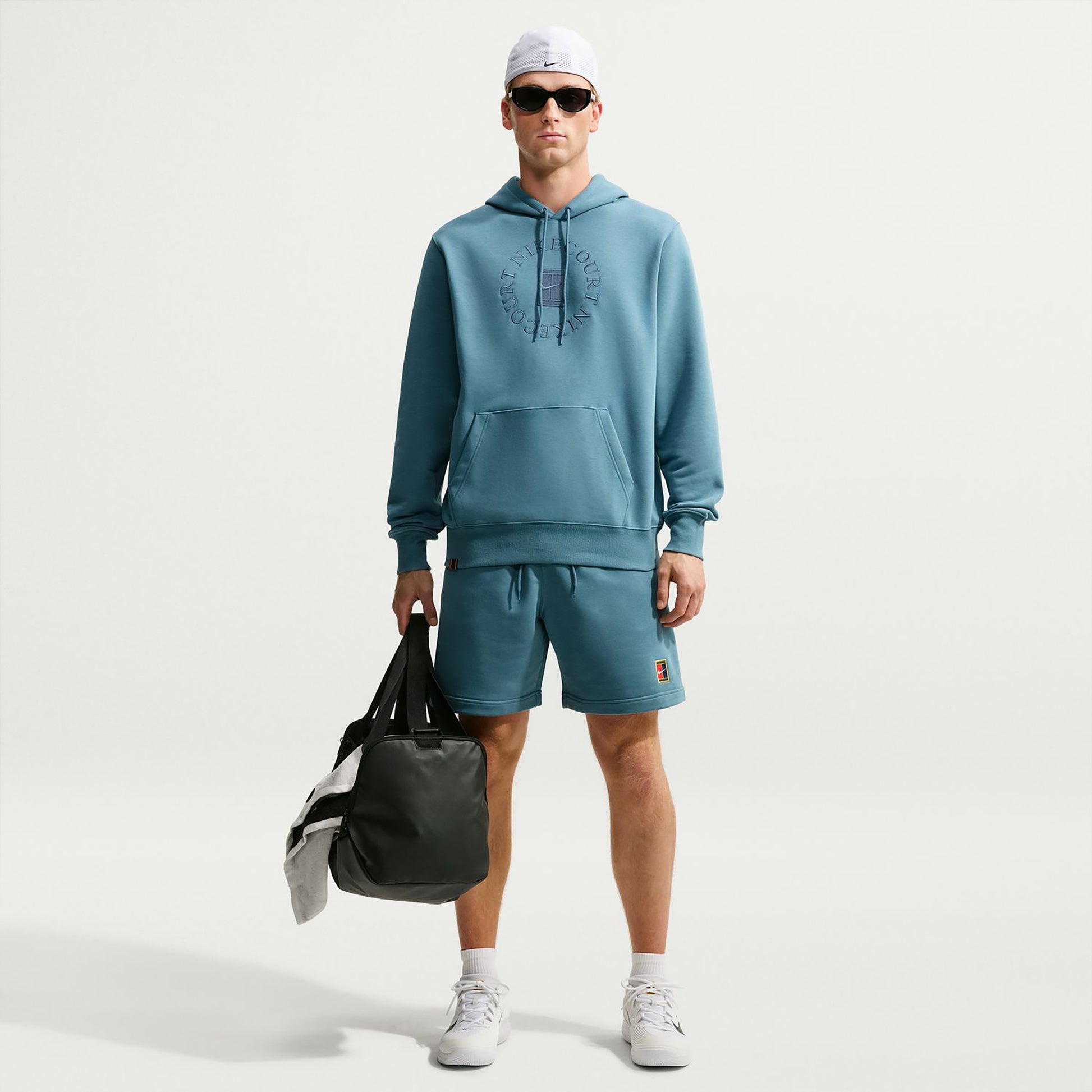 Nike Court Dri-Fit Heritage Bluza Mężczyźni - petrolowy