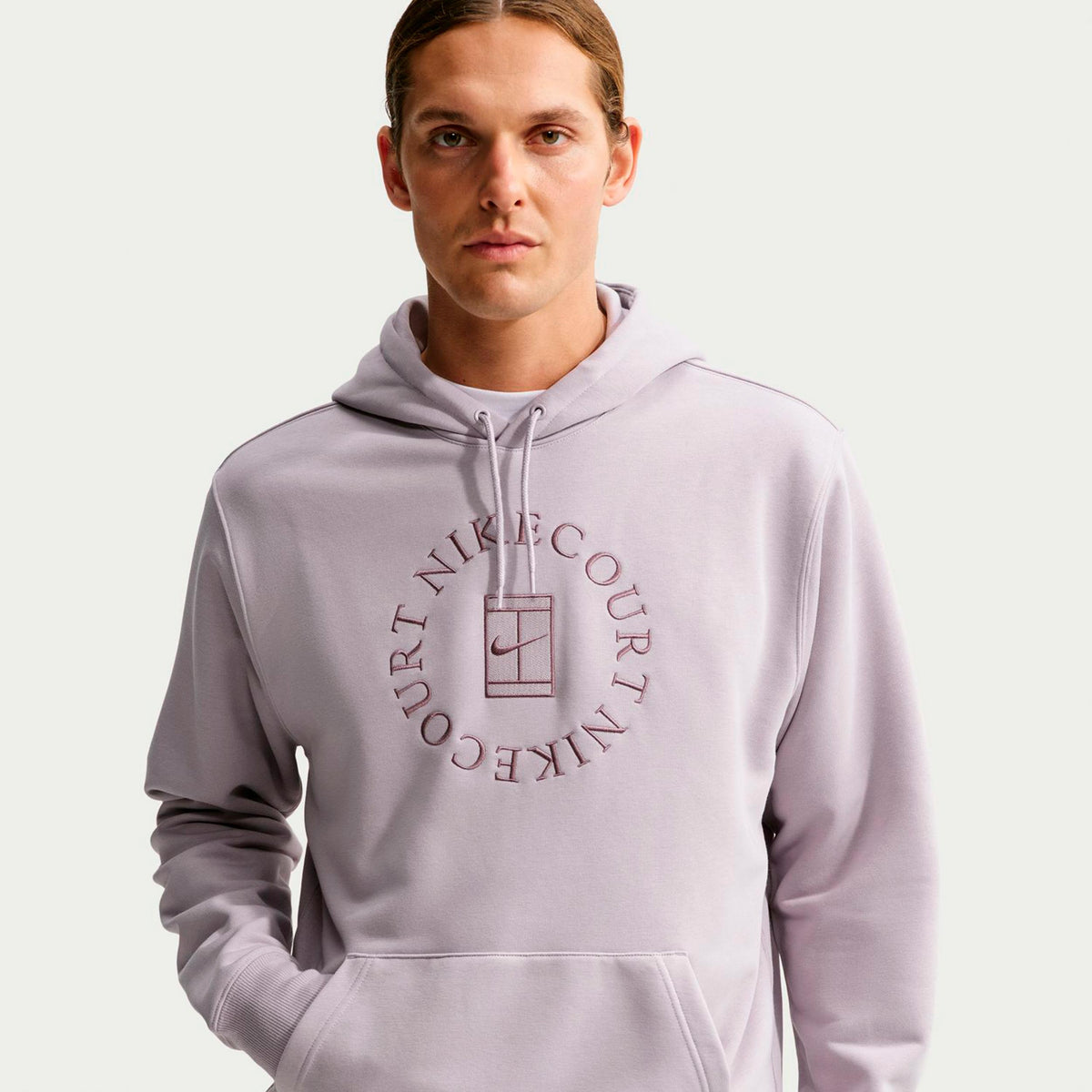 Nike Court Dri-Fit Heritage Bluza Mężczyźni - szary, liliowy