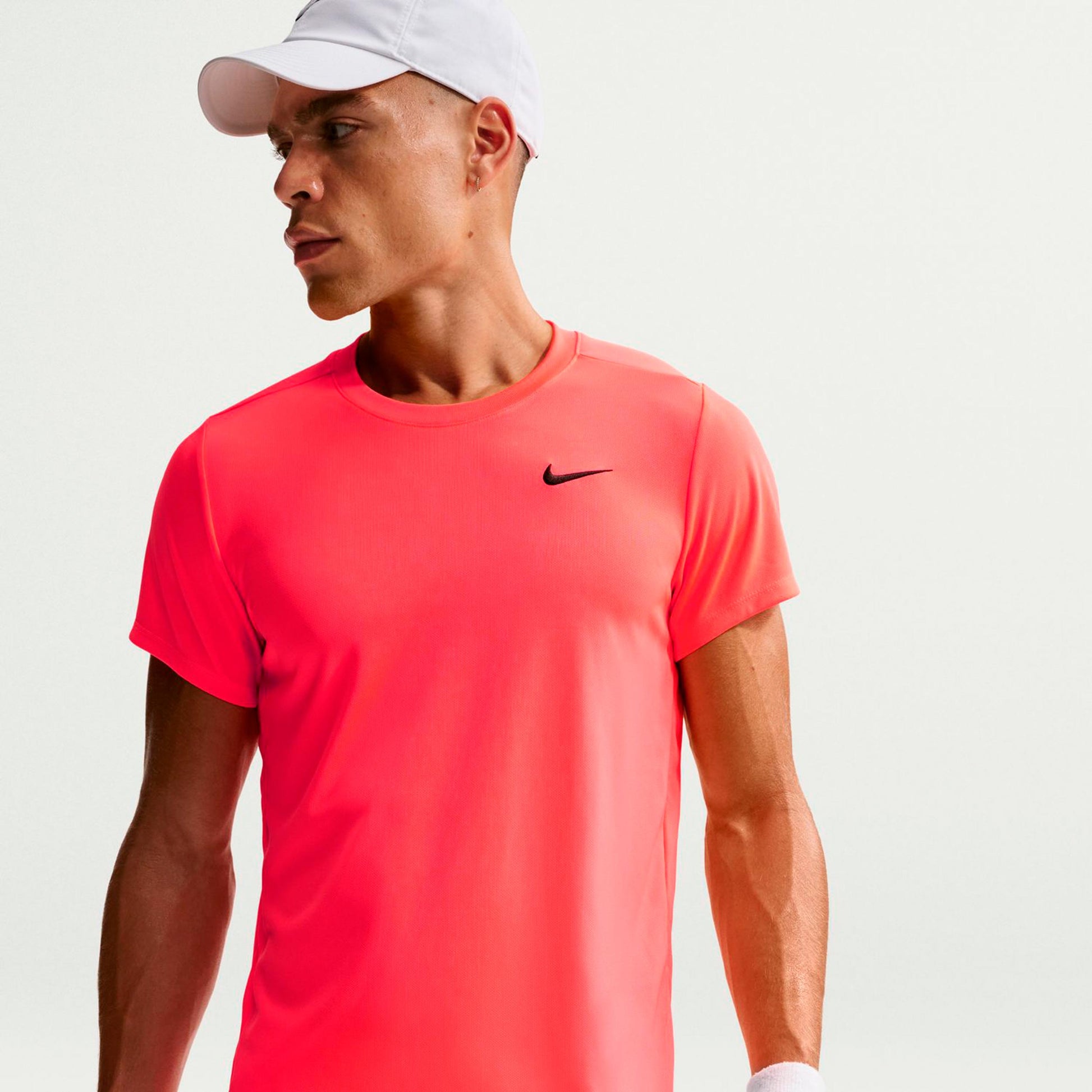 Nike Court Victory Dry Koszulka Mężczyźni - koral, czarny