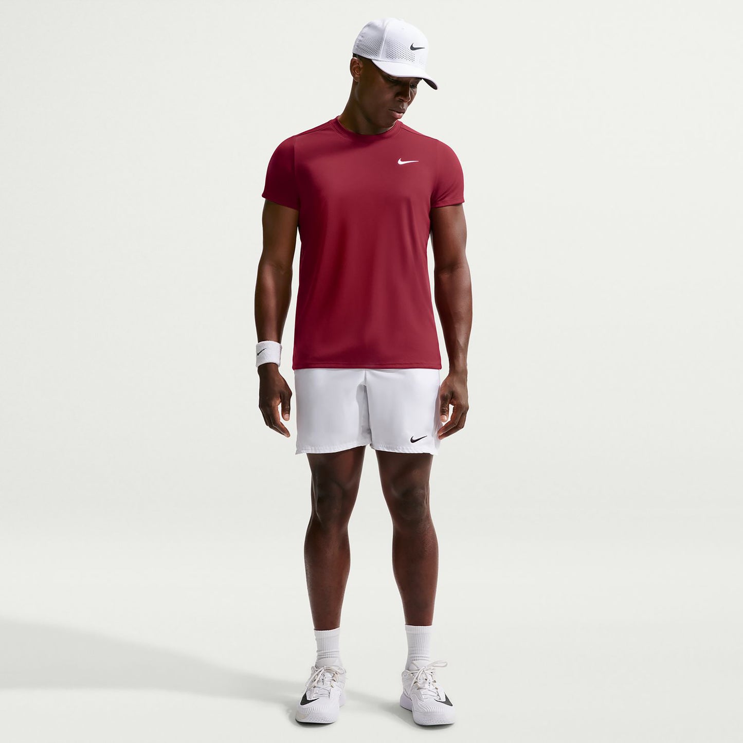 Nike Court Victory Dry Koszulka Mężczyźni - czerwone wino