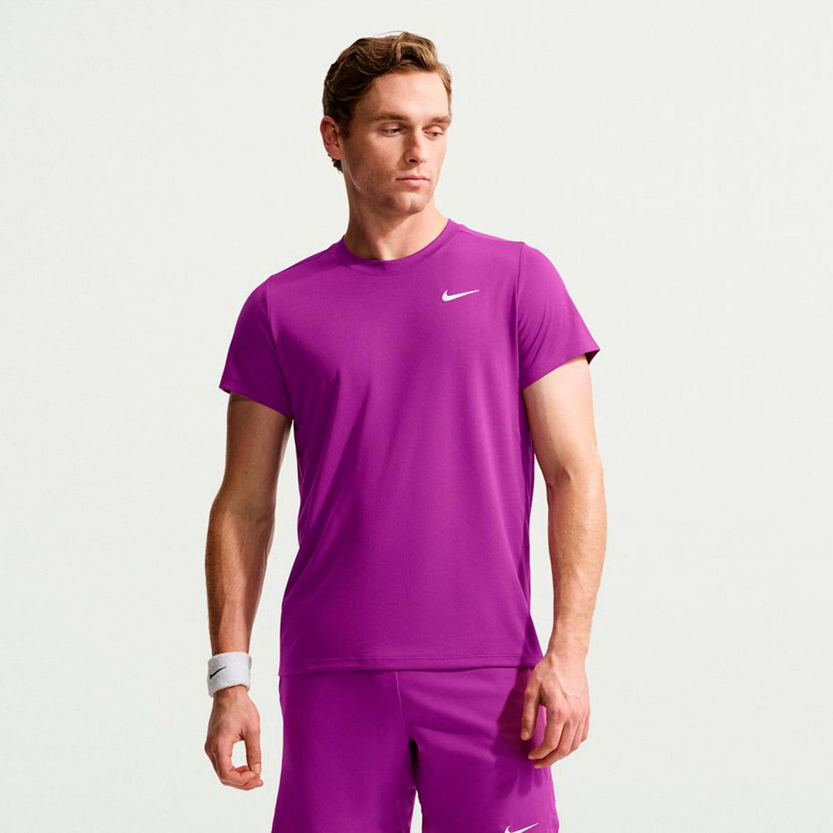 Nike Court Victory Dry Koszulka Mężczyźni - liliowy
