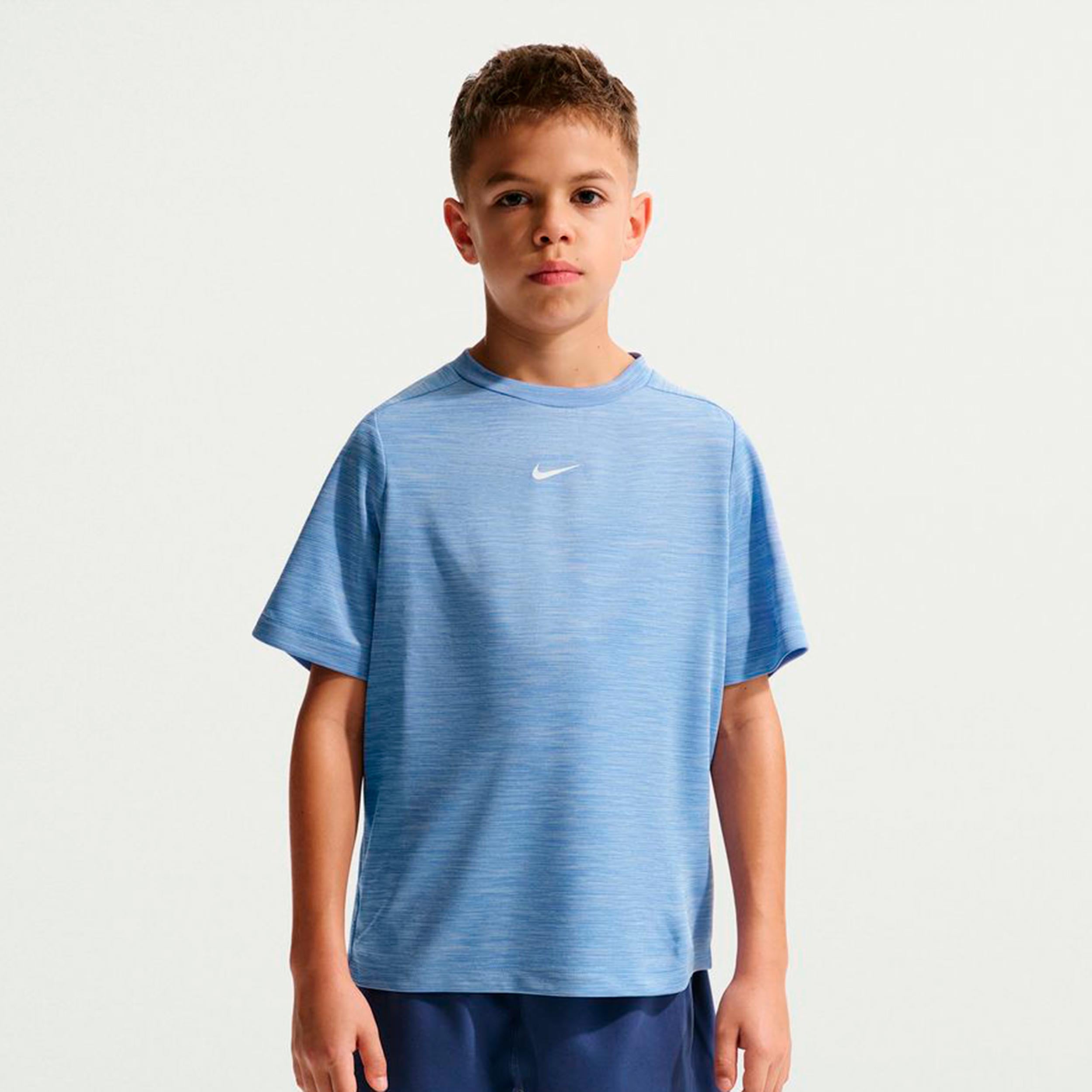 Nike Dri-FIT Multi Heather Koszulka Dzieci - niebieski, jasnoniebieski