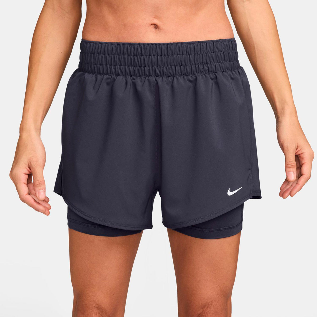 Nike Dri-Fit One High Rise 2in1 3in Szorty Kobiety - ciemnoszary
