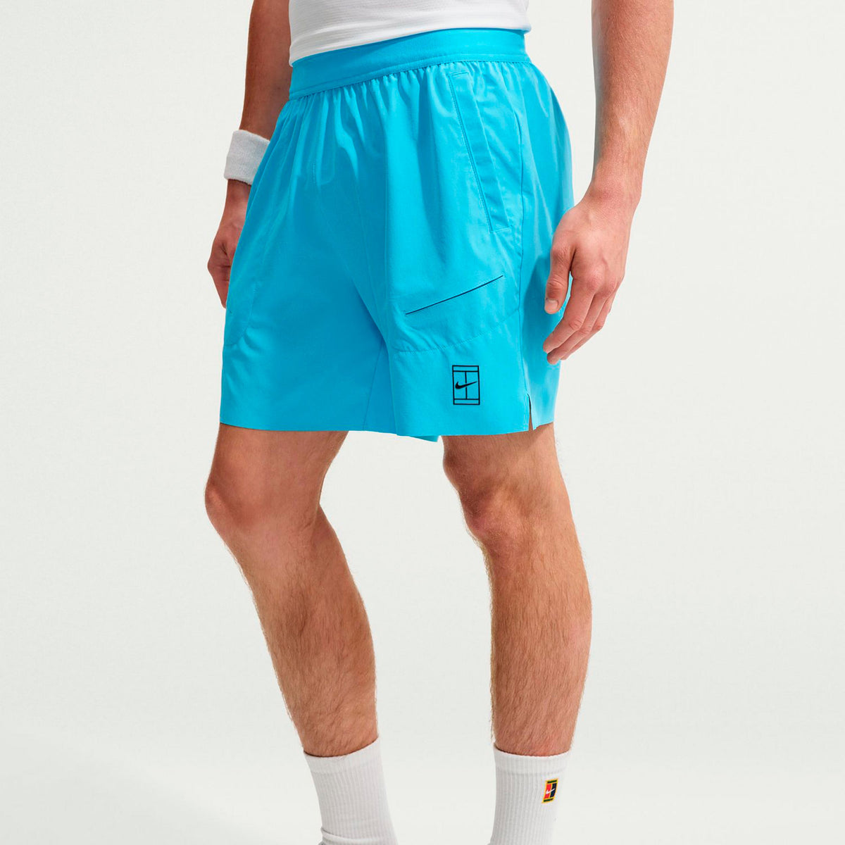 Nike Court Dri-FIT Advantage 6in Szorty Mężczyźni - jasnoniebieski