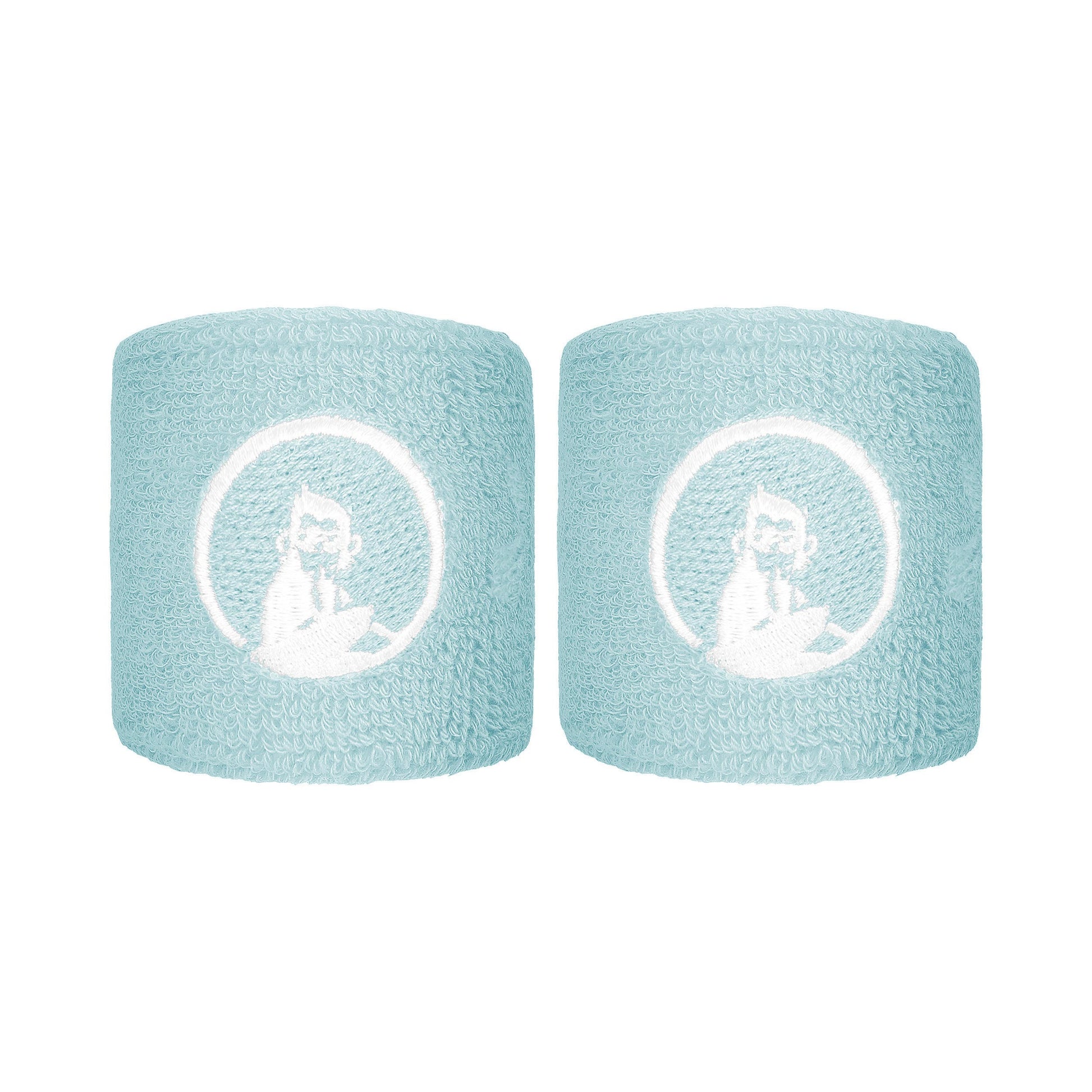 Quiet Please Memories Faded Memories Opaska przeciwpotna Opakowanie 2 szt. Unisex - jasnoniebieski