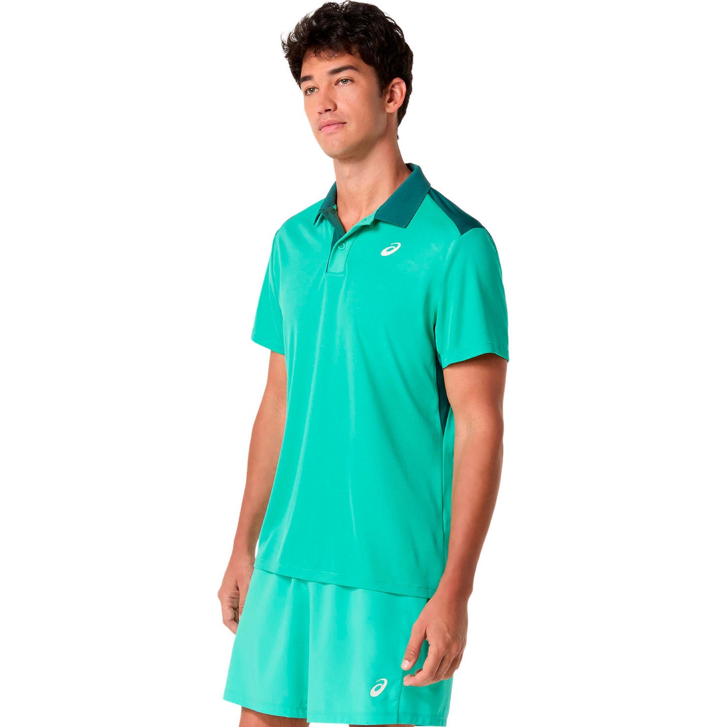 ASICS Court Polo Mężczyźni-zieleń