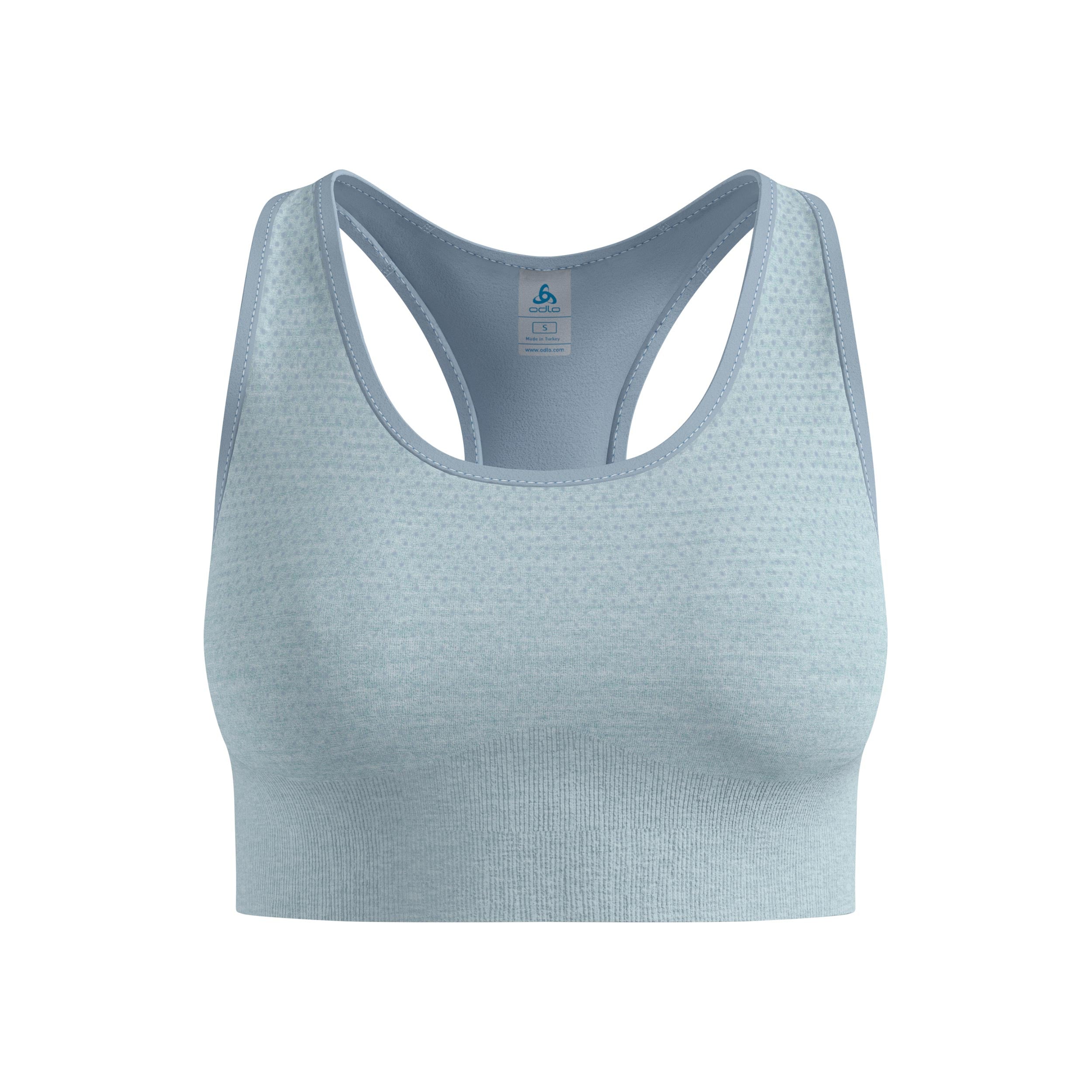 Odlo Seamless Medium Padded Sport Stanik sportowy Kobiety-jasnoniebieski