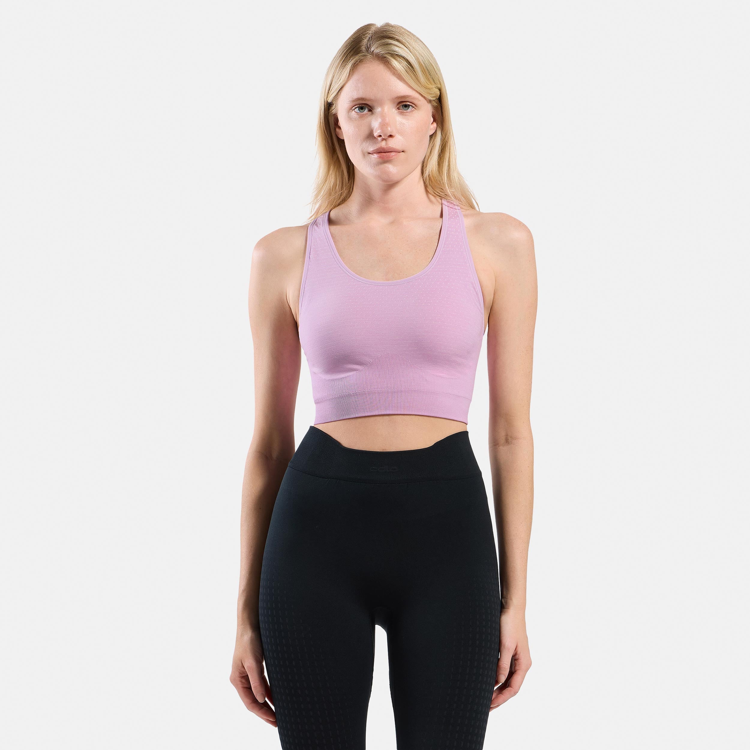 Odlo Seamless Medium Padded Sport  Stanik sportowy Kobiety - liliowy