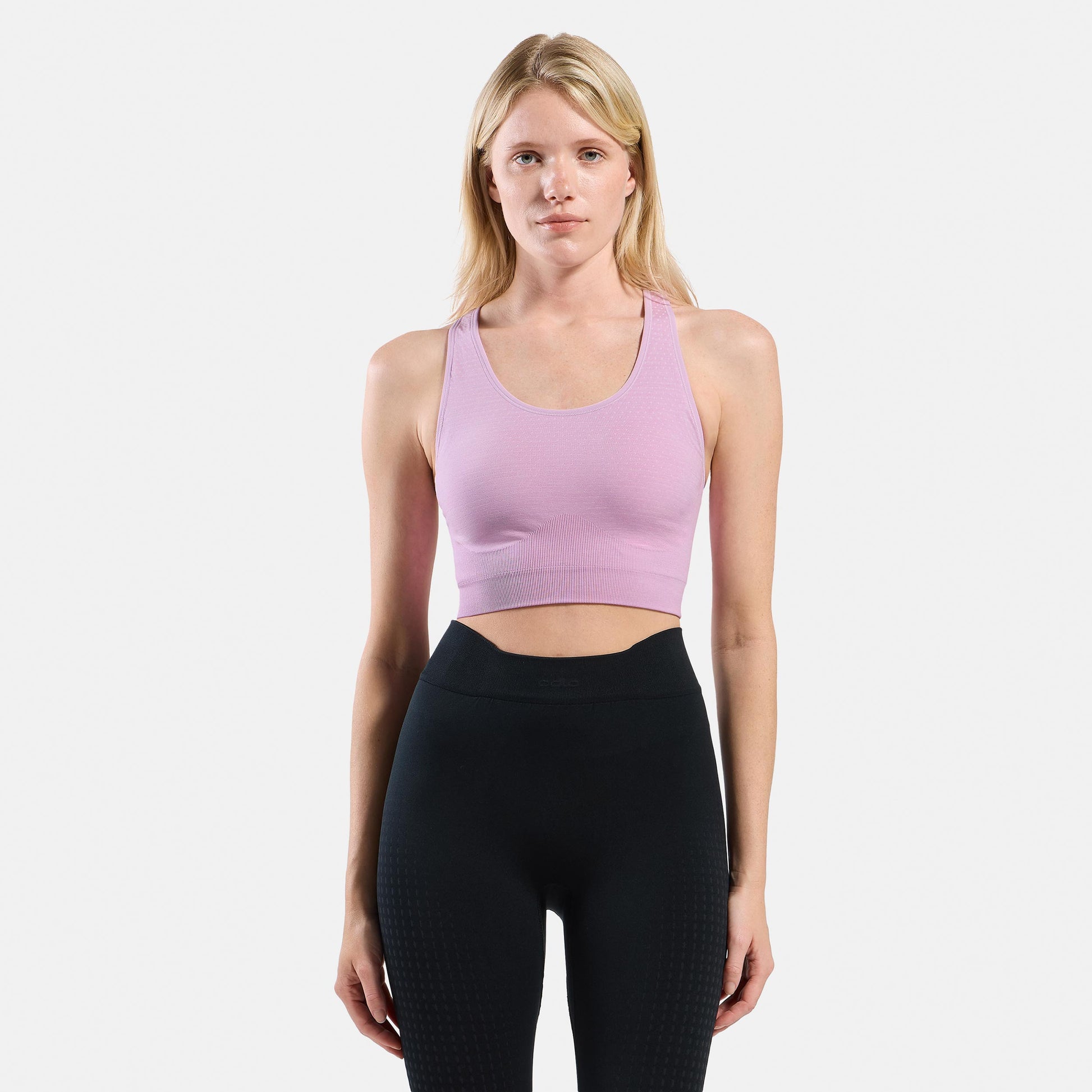 Odlo Seamless Medium Padded Sport  Stanik sportowy Kobiety - liliowy