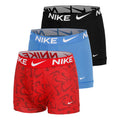 Dri-Fit Essential Micro Trunk Bokserki sportowe - Opakowanie 3 szt. Mężczyźni-czerwony, niebieski