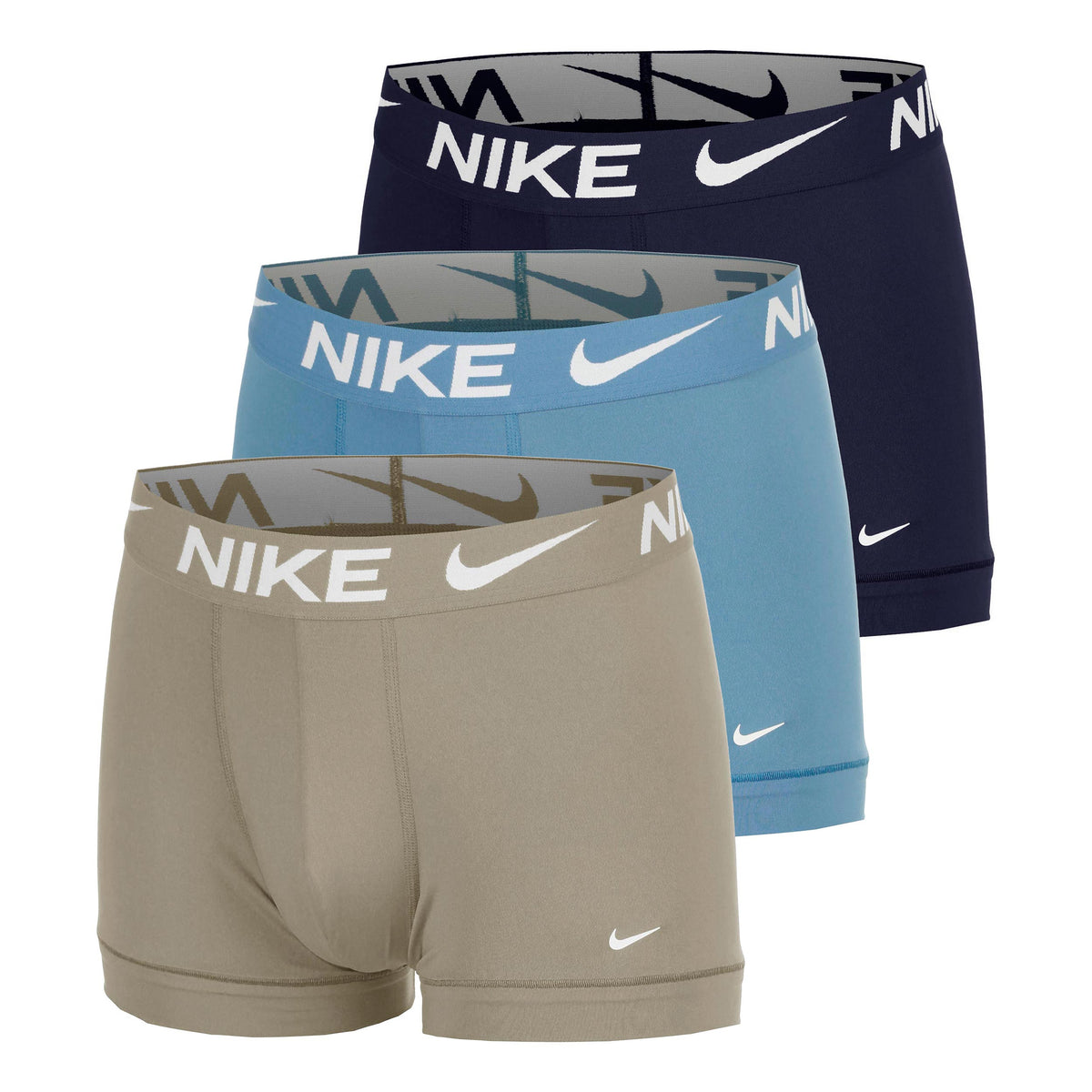 Nike Dri-Fit Essential Micro Trunk Bokserki sportowe Opakowanie 3 szt. Mężczyźni - beż, wielokolorowy