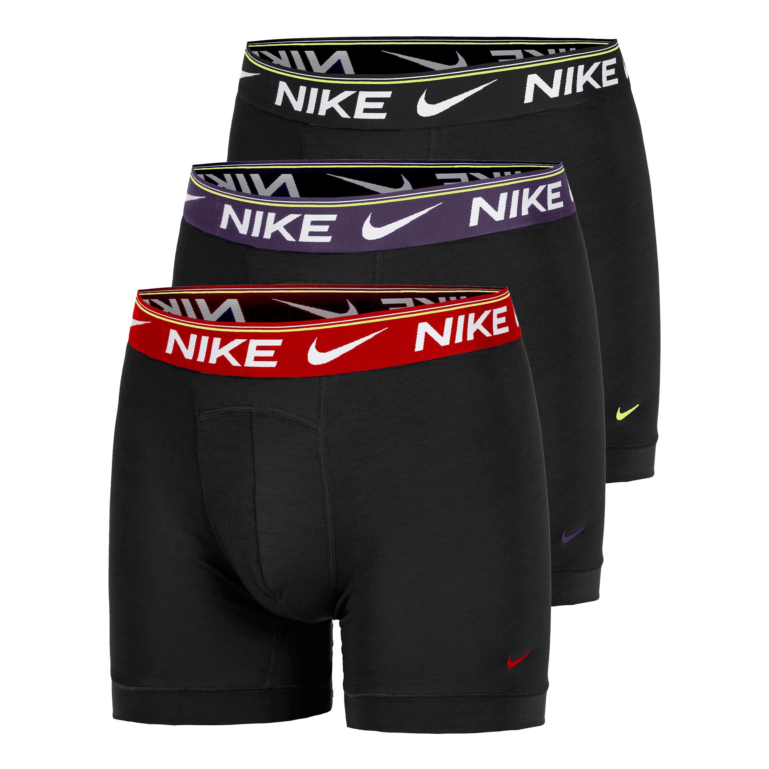Nike Ultra Comfort Bokserki sportowe - Opakowanie 3 szt. Mężczyźni-czarny, czerwony