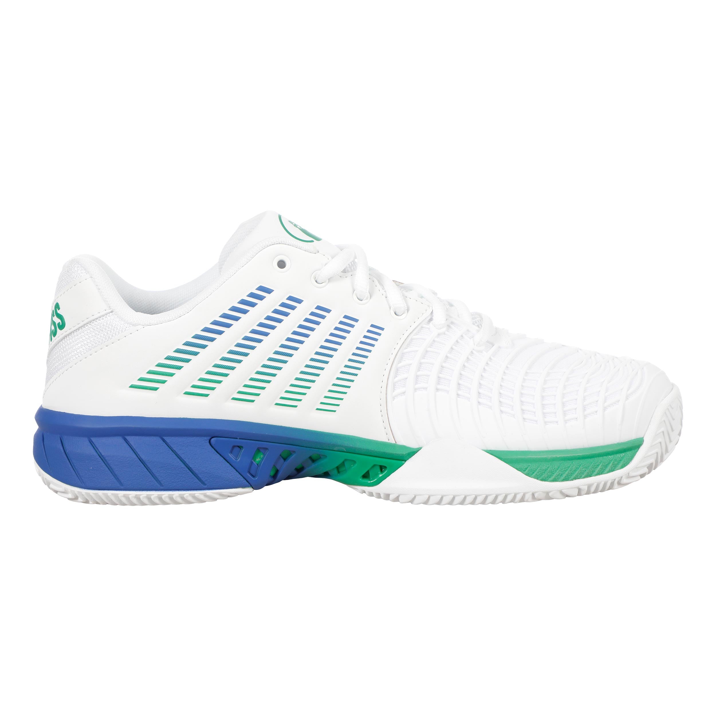K-Swiss Express Light 3 x Quiet Please buty do tenisa ziemnego Mężczyźni - biały, zieleń