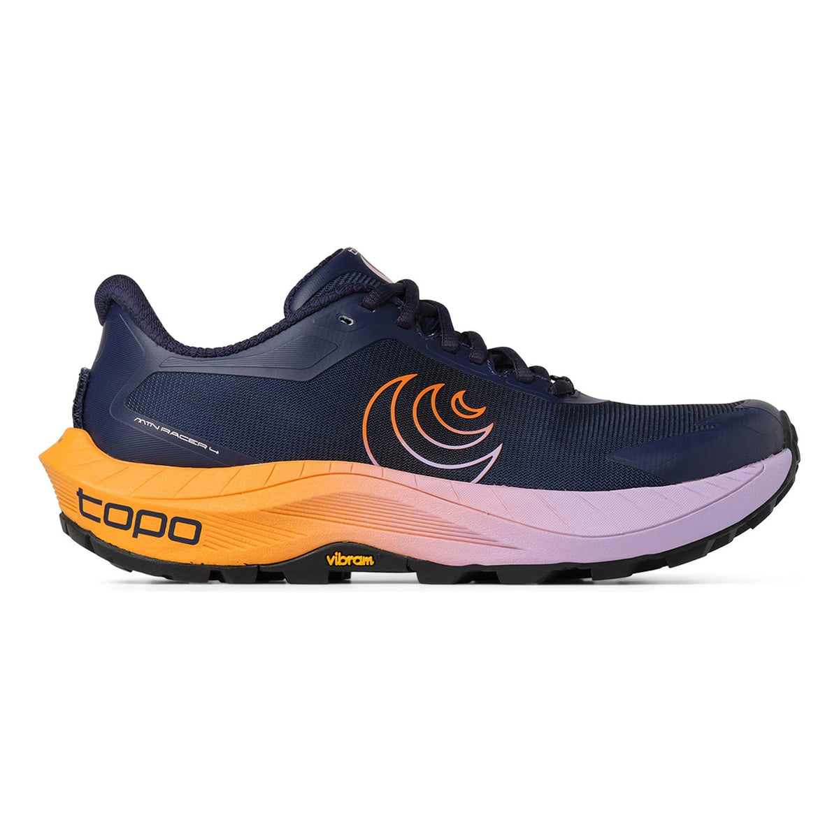 TOPO ATHLETIC MTN Racer 4 But trailowy Kobiety - ciemnoniebieski, pomarańczowy