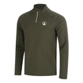 Memories Big Serve 1/4 Zip Długi Rękaw Mężczyźni - ciemnozielony