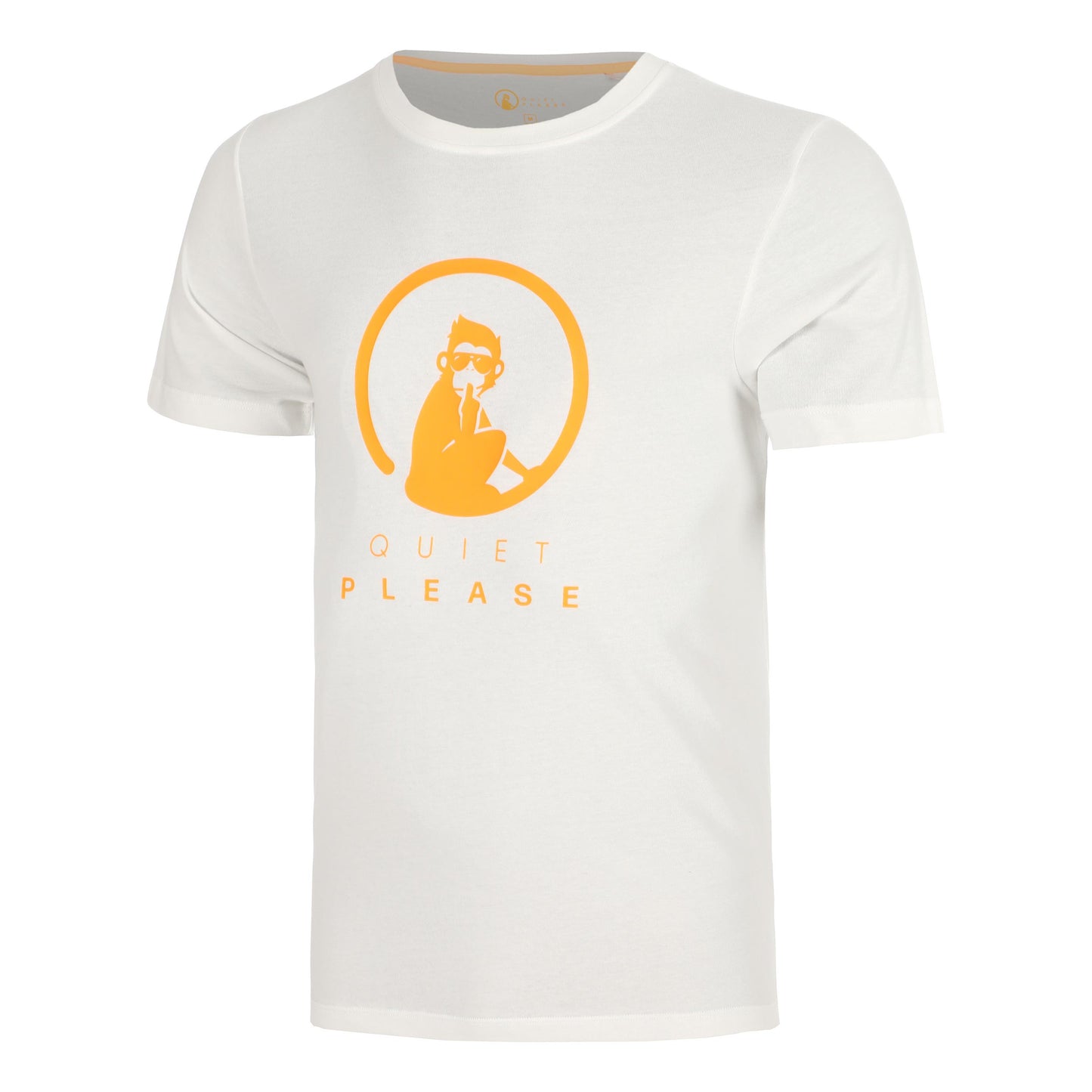 Quiet Please Glow Training Koszulka Mężczyźni - krem