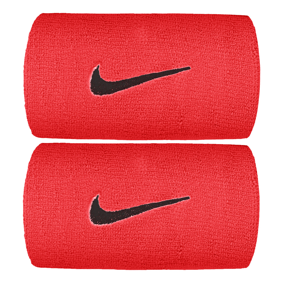 Nike Premier DW Opaska przeciwpotna Opakowanie 2 szt. długi - jasnoczerwony, czarny