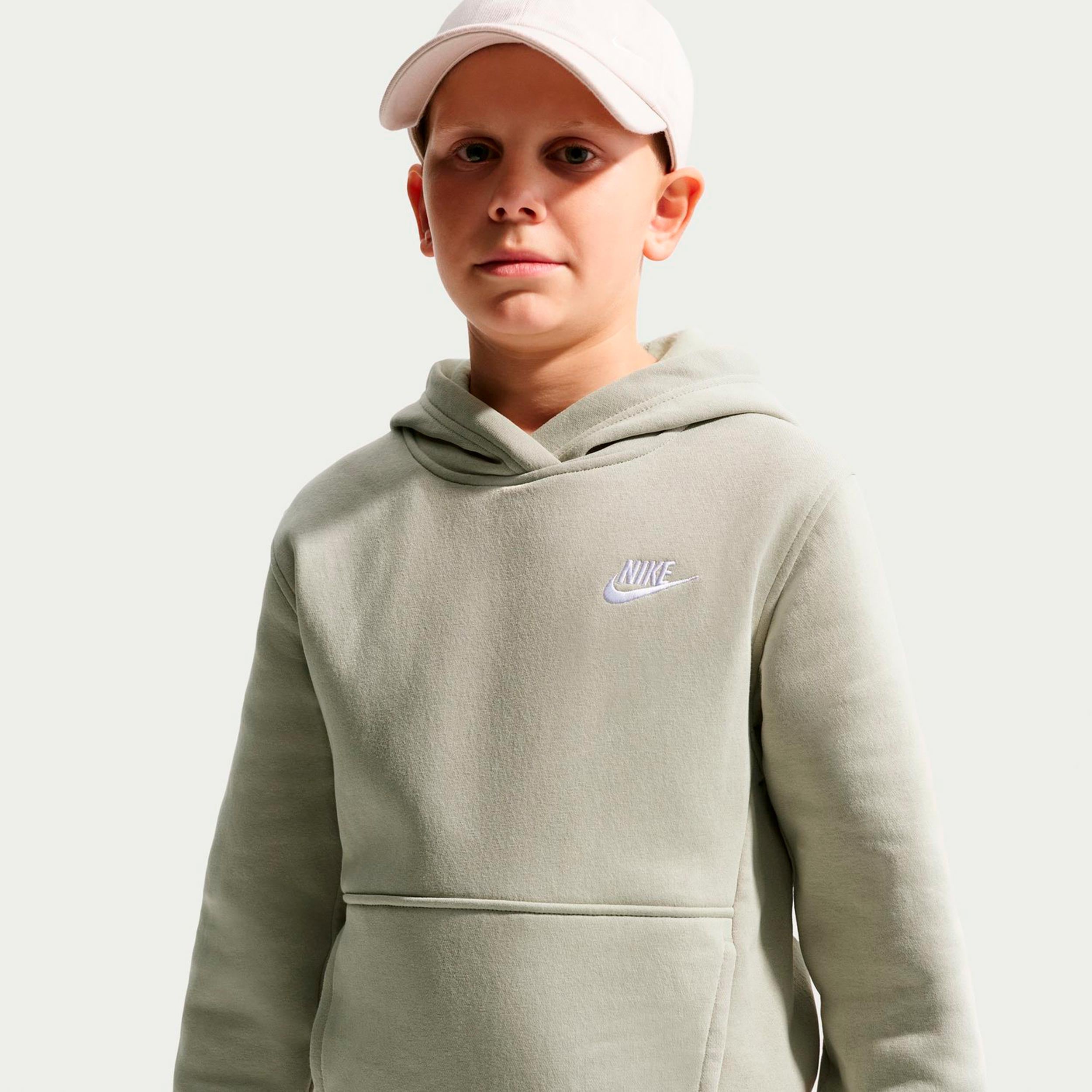 Nike Club Fleece Bluza Dzieci - szarozielony