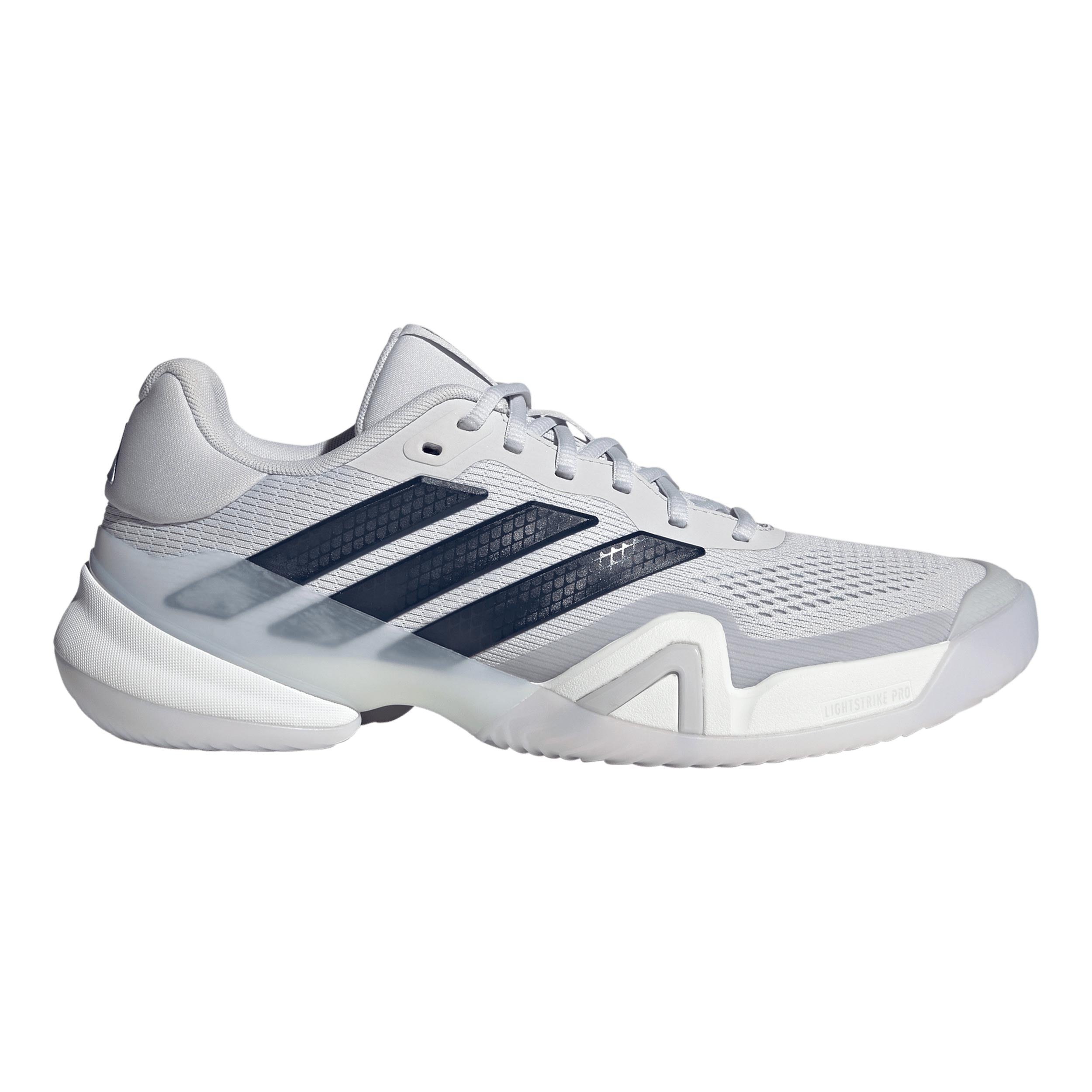adidas Barricade 14 buty do tenisa allcourt Mężczyźni - jasnoszary, nocny błękit