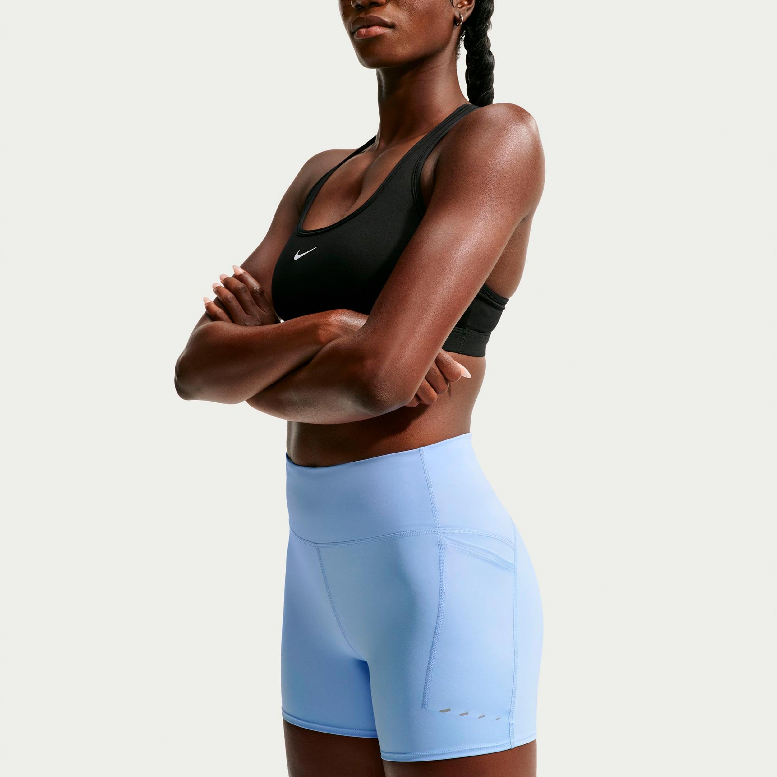 Nike Swift   Getry do biegania Kobiety - niebieski, srebrny